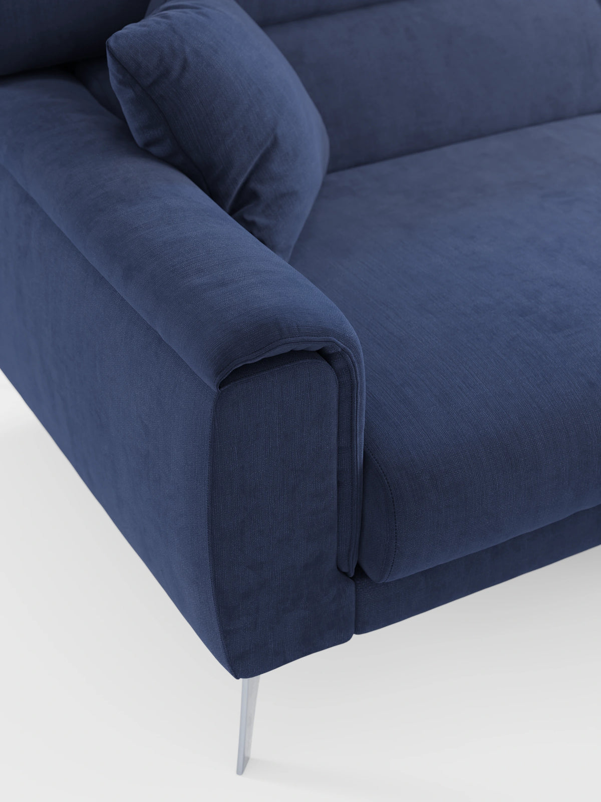 Caravaggio Sofa für 2 oder 3 Personen mit ausziehbaren Sitzen und verstellbaren Kopfstützen aus fleckenabweisendem Stoff