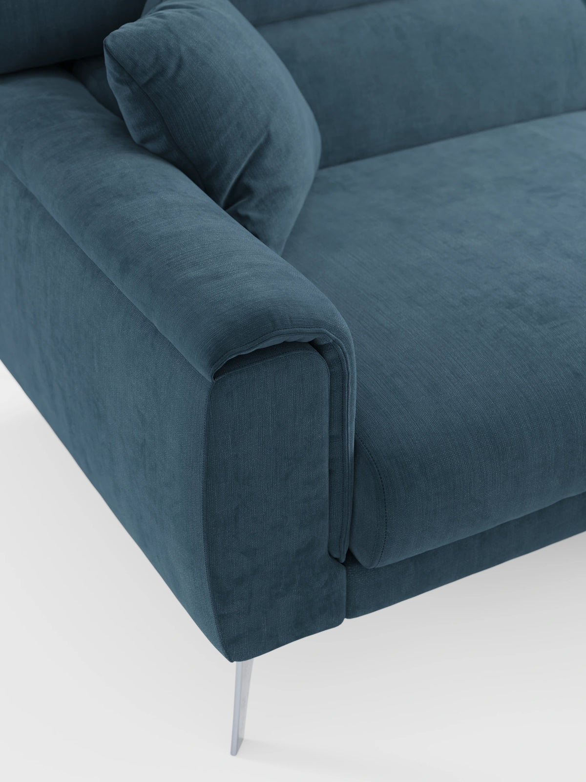Caravaggio Sofa für 2 oder 3 Personen mit ausziehbaren Sitzen und verstellbaren Kopfstützen aus fleckenabweisendem Stoff