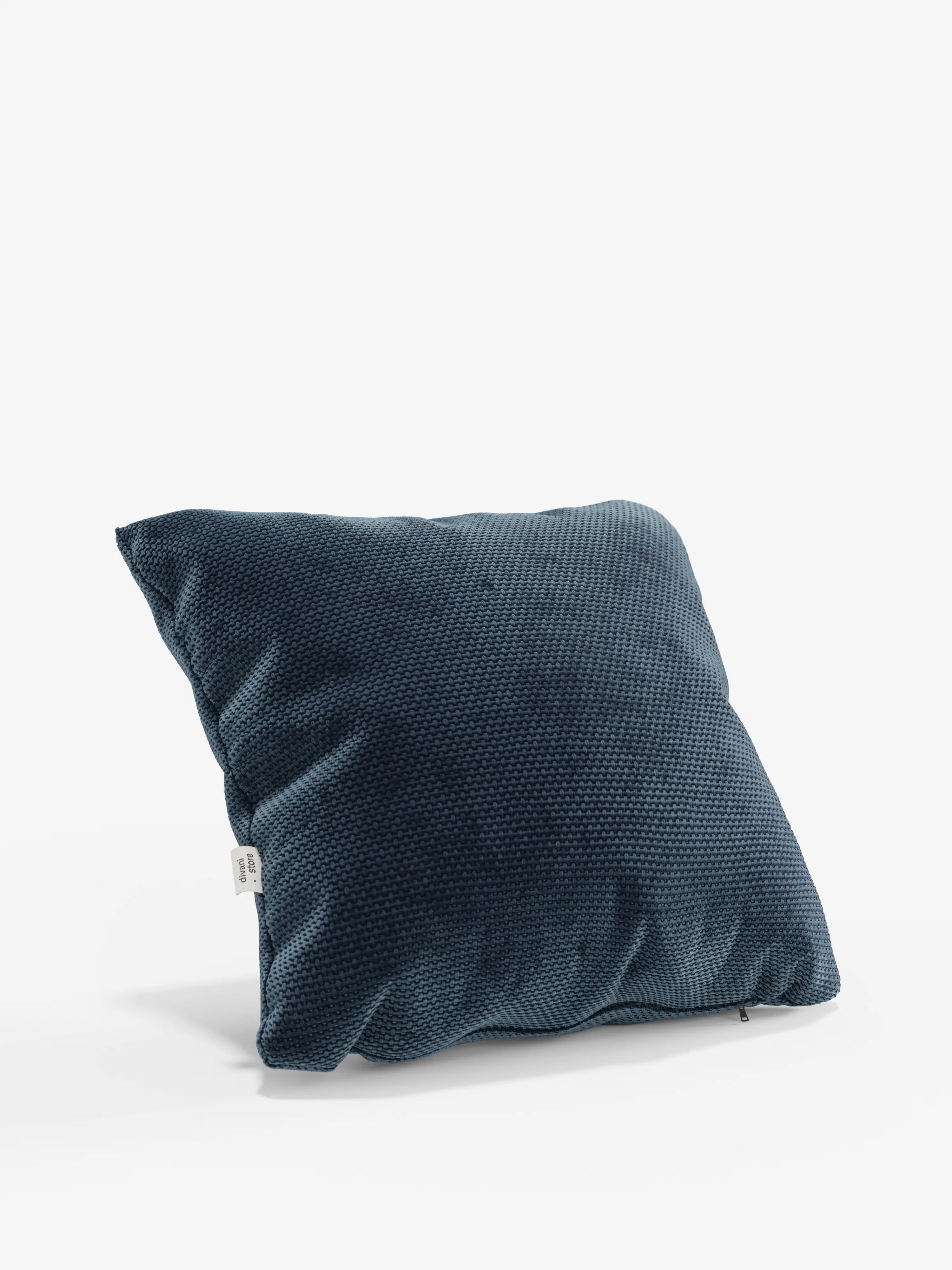 Aston Decorative square padded cushion 45x45 in water-repellent chenille fabric