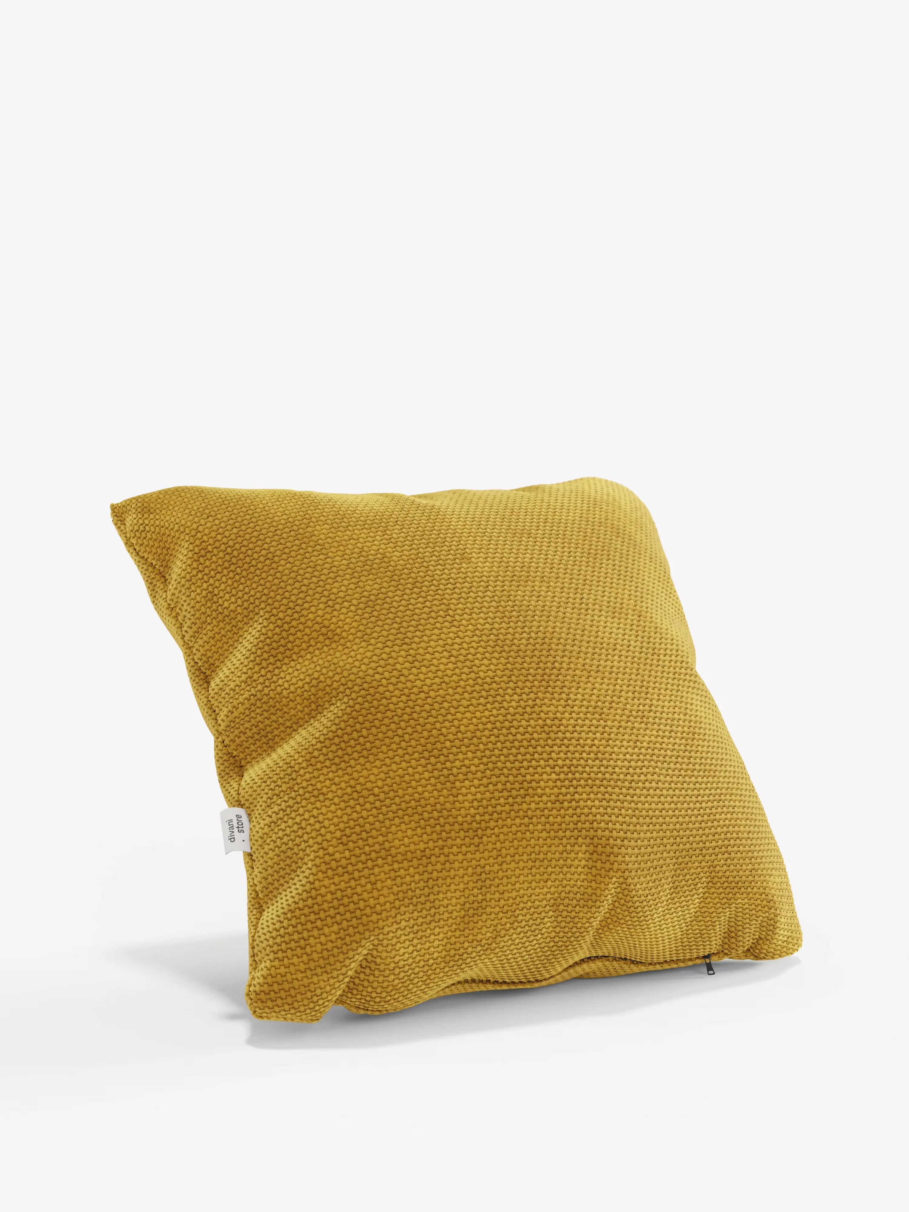 Aston Decorative square padded cushion 45x45 in water-repellent chenille fabric