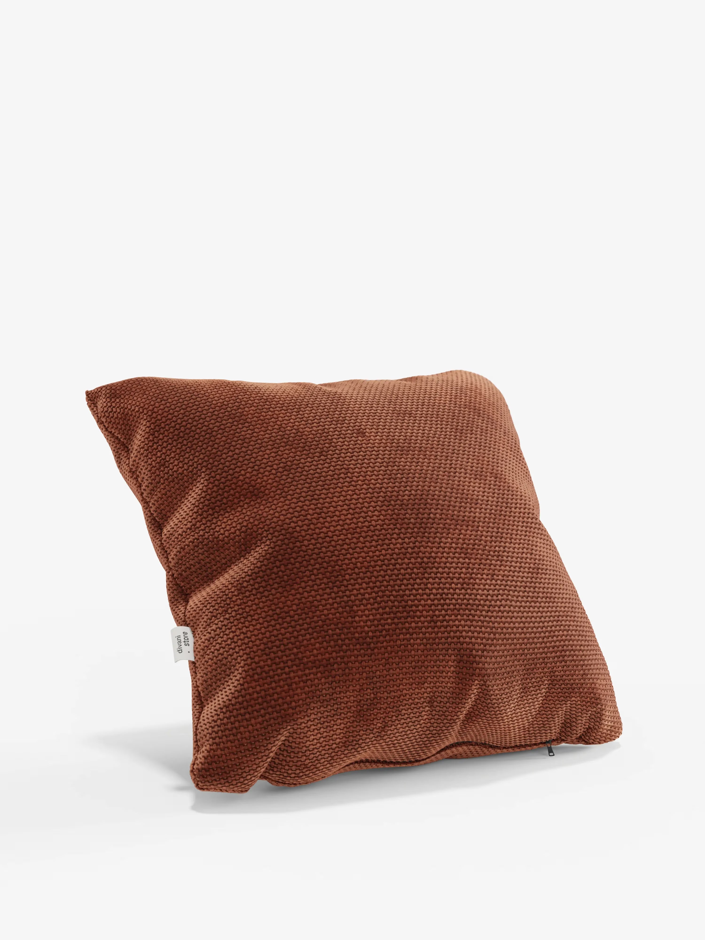 Aston Decorative square padded cushion 45x45 in water-repellent chenille fabric