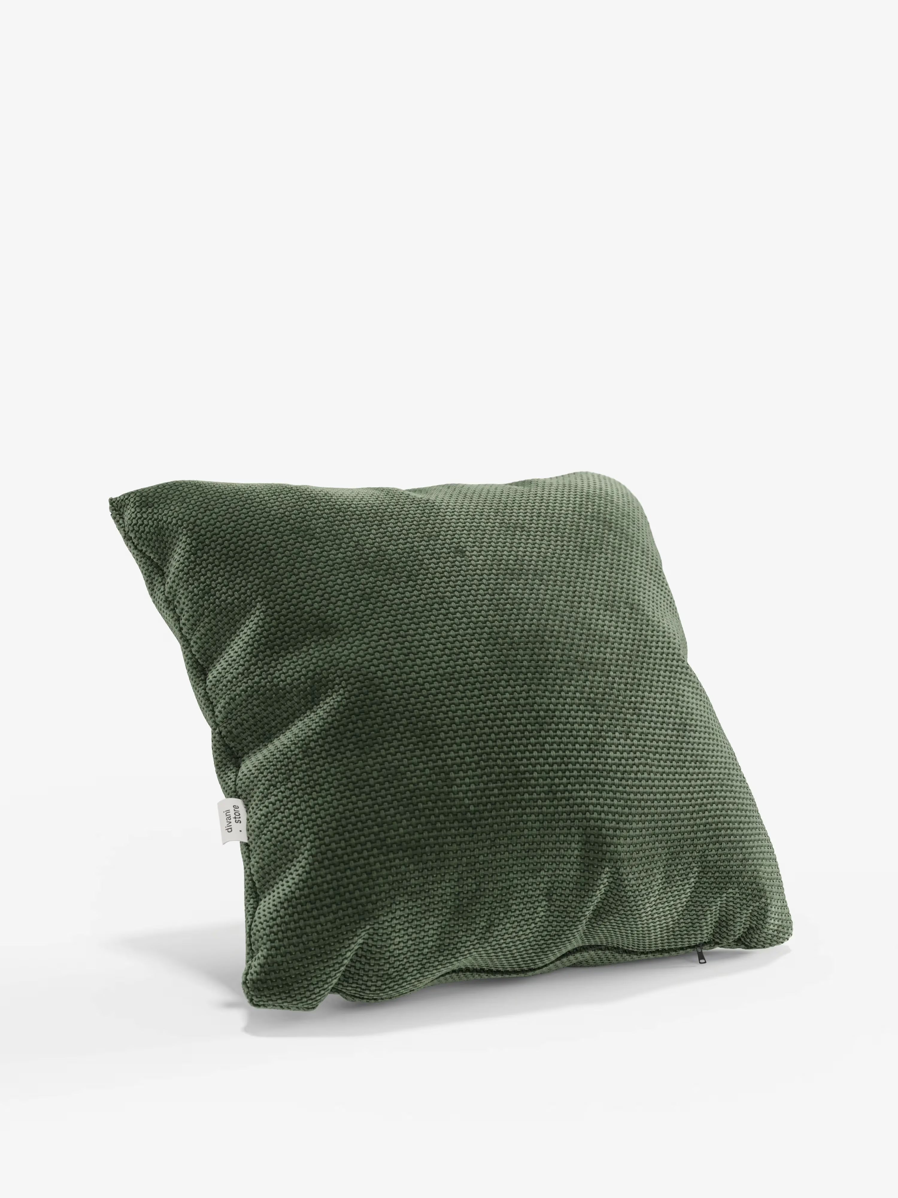 Aston Decorative square padded cushion 45x45 in water-repellent chenille fabric