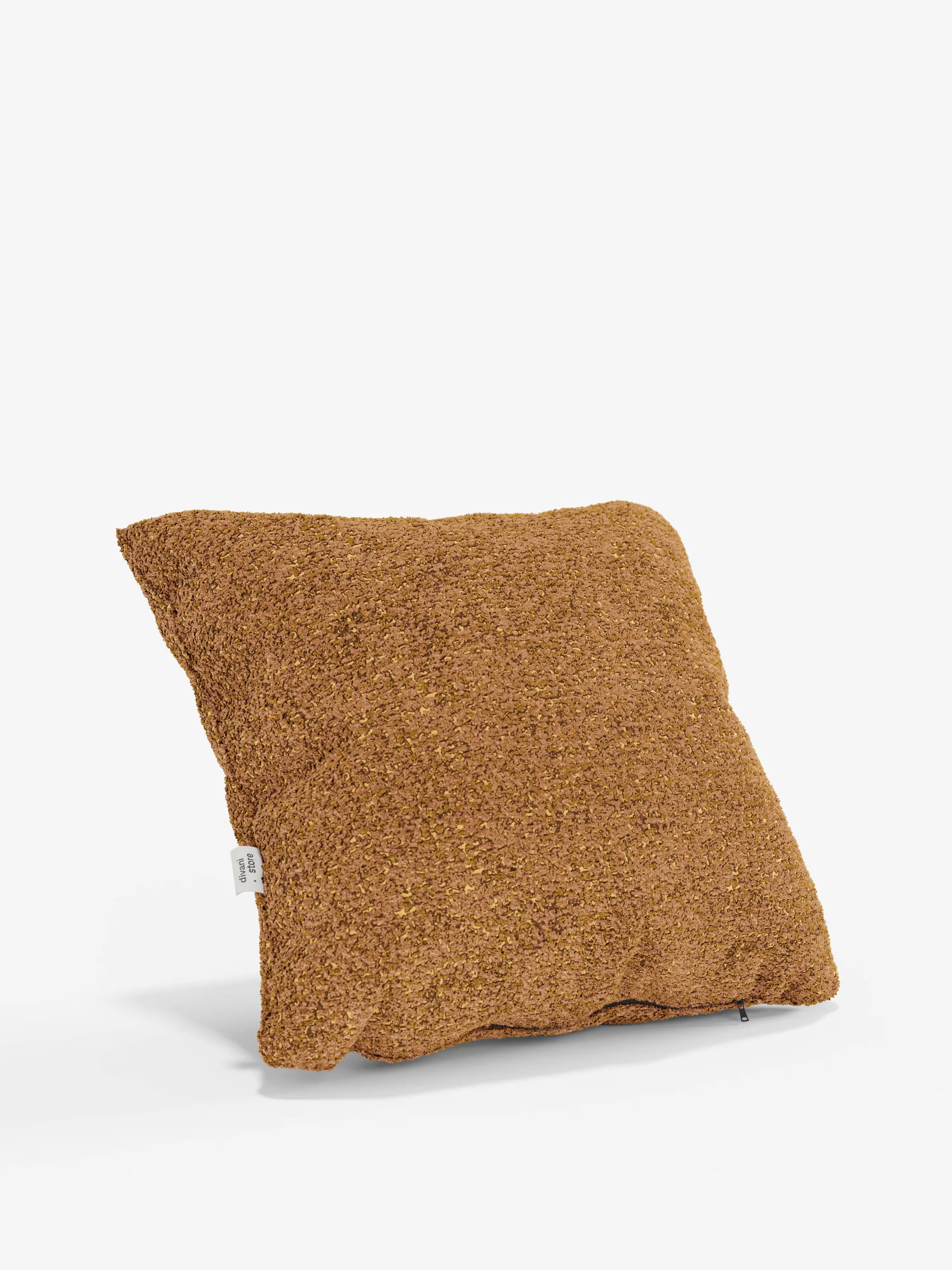 Magnolia Cuscino imbottito decorativo quadrato 45x45 in Bouclé Mélange Elegante e Materico