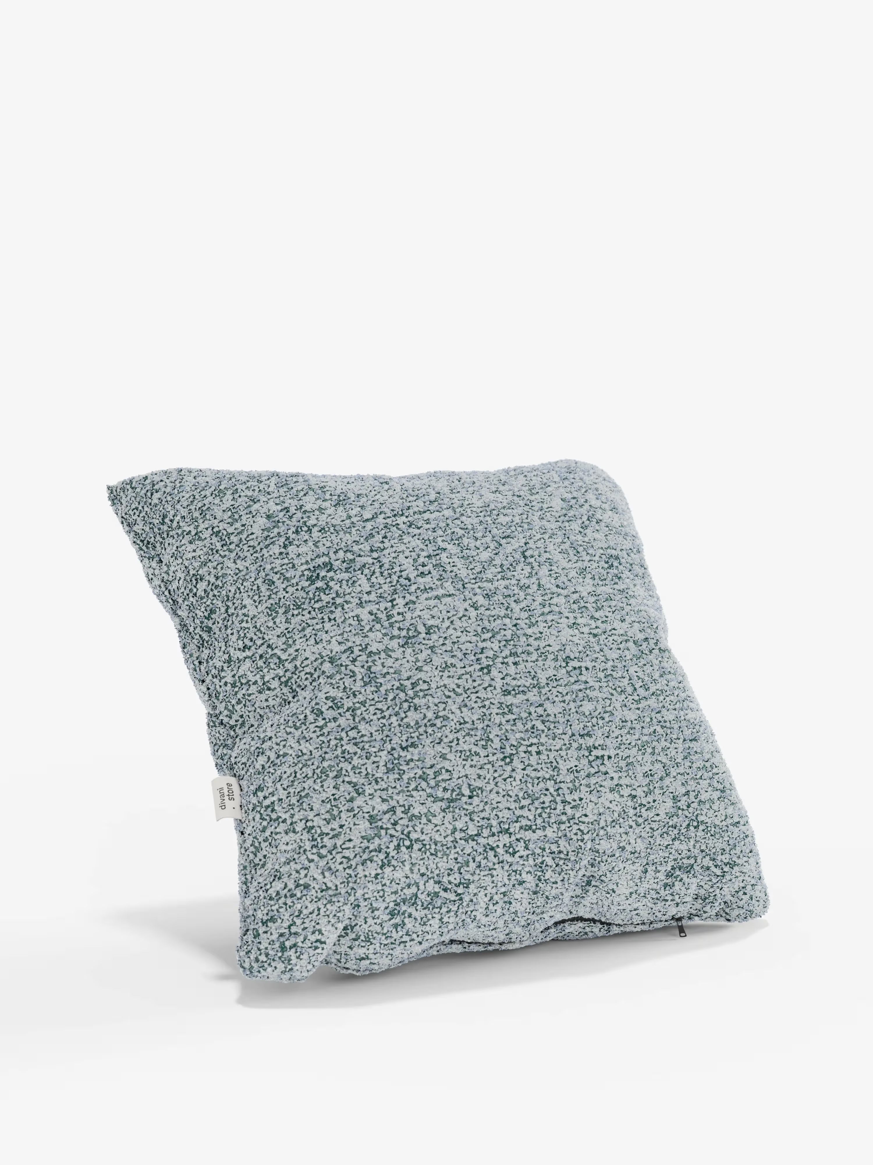 Magnolia Cuscino imbottito decorativo quadrato 45x45 in Bouclé Mélange Elegante e Materico