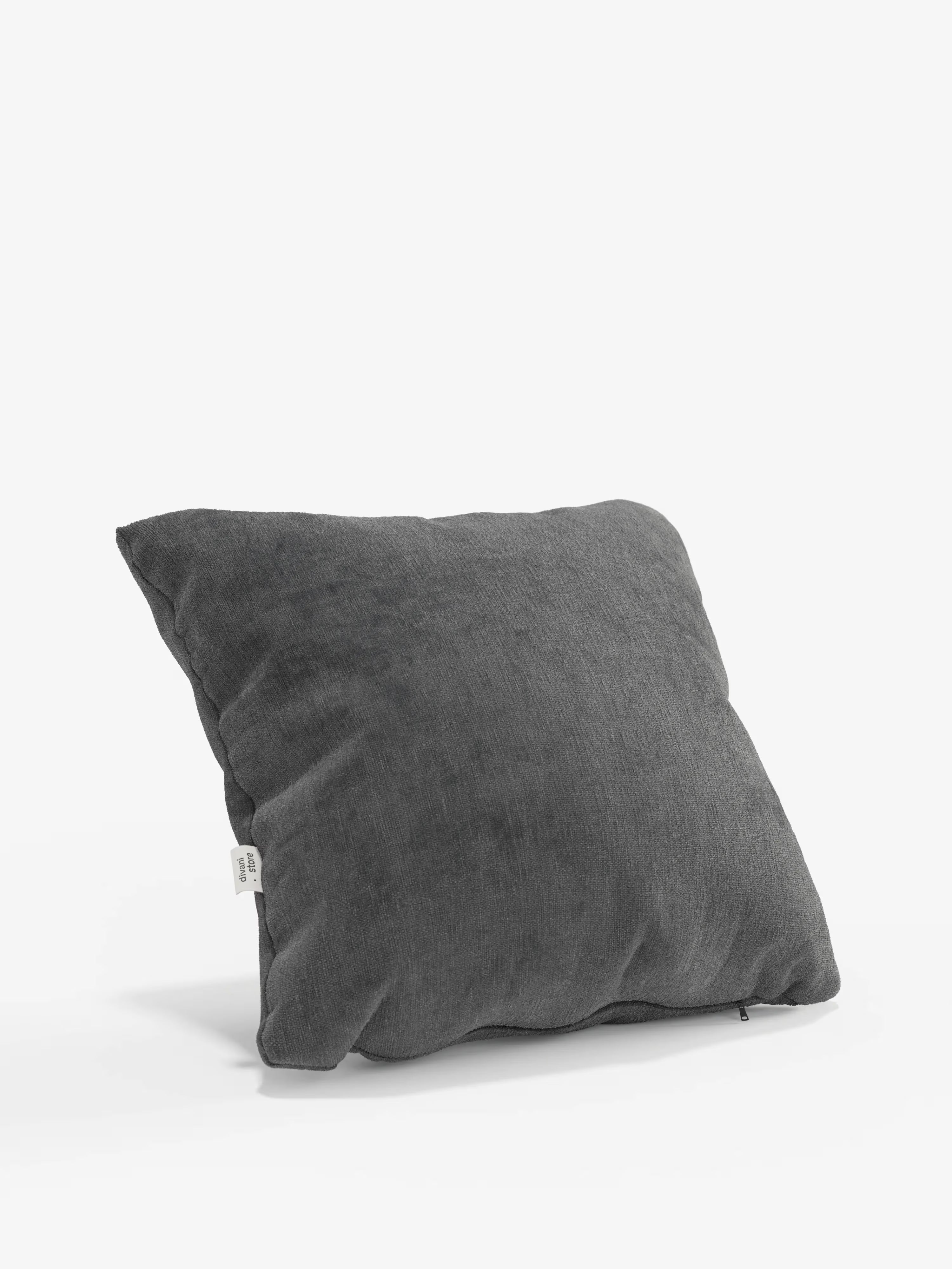 Bolero decorative square padded cushion 45x45 cm in stain-resistant velvet-effect fabric