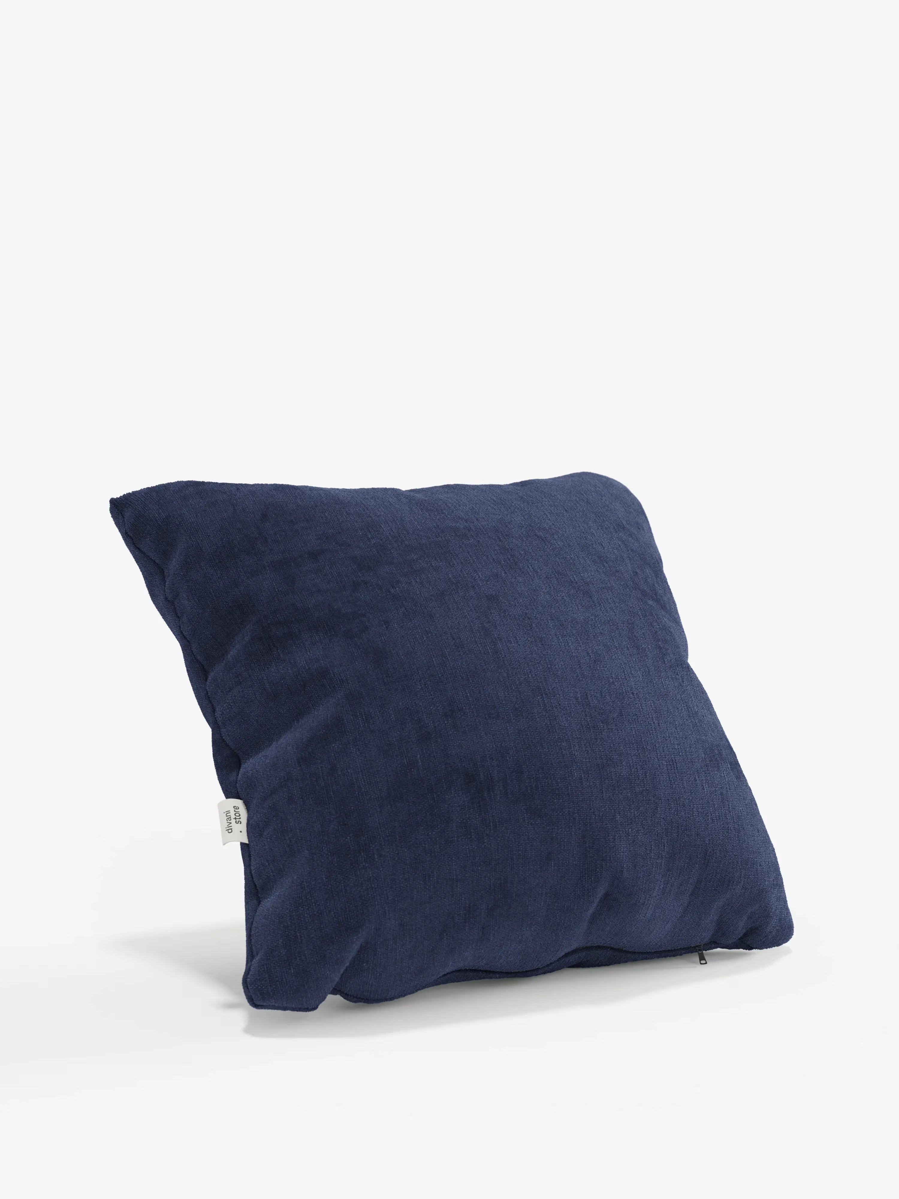 Bolero decorative square padded cushion 45x45 cm in stain-resistant velvet-effect fabric