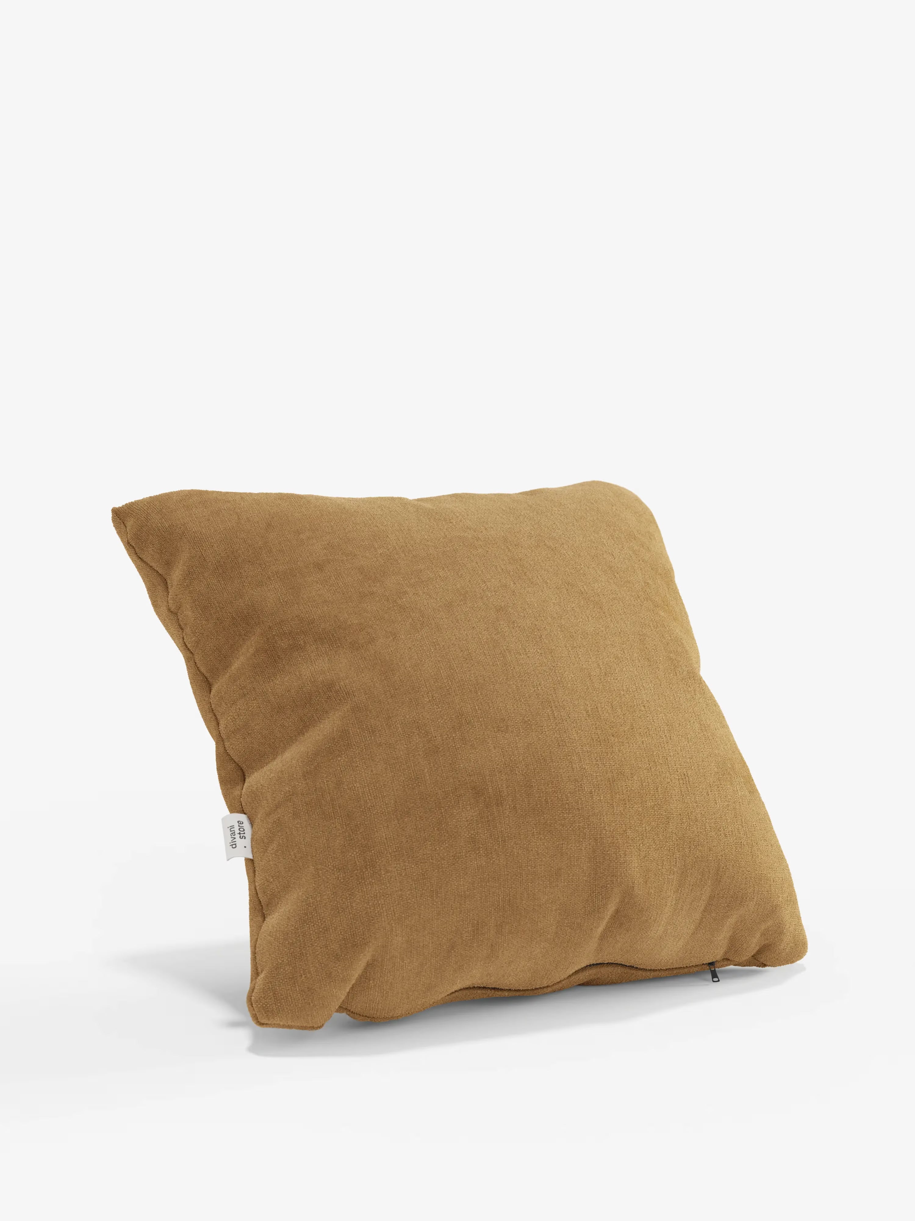 Bolero decorative square padded cushion 45x45 cm in stain-resistant velvet-effect fabric