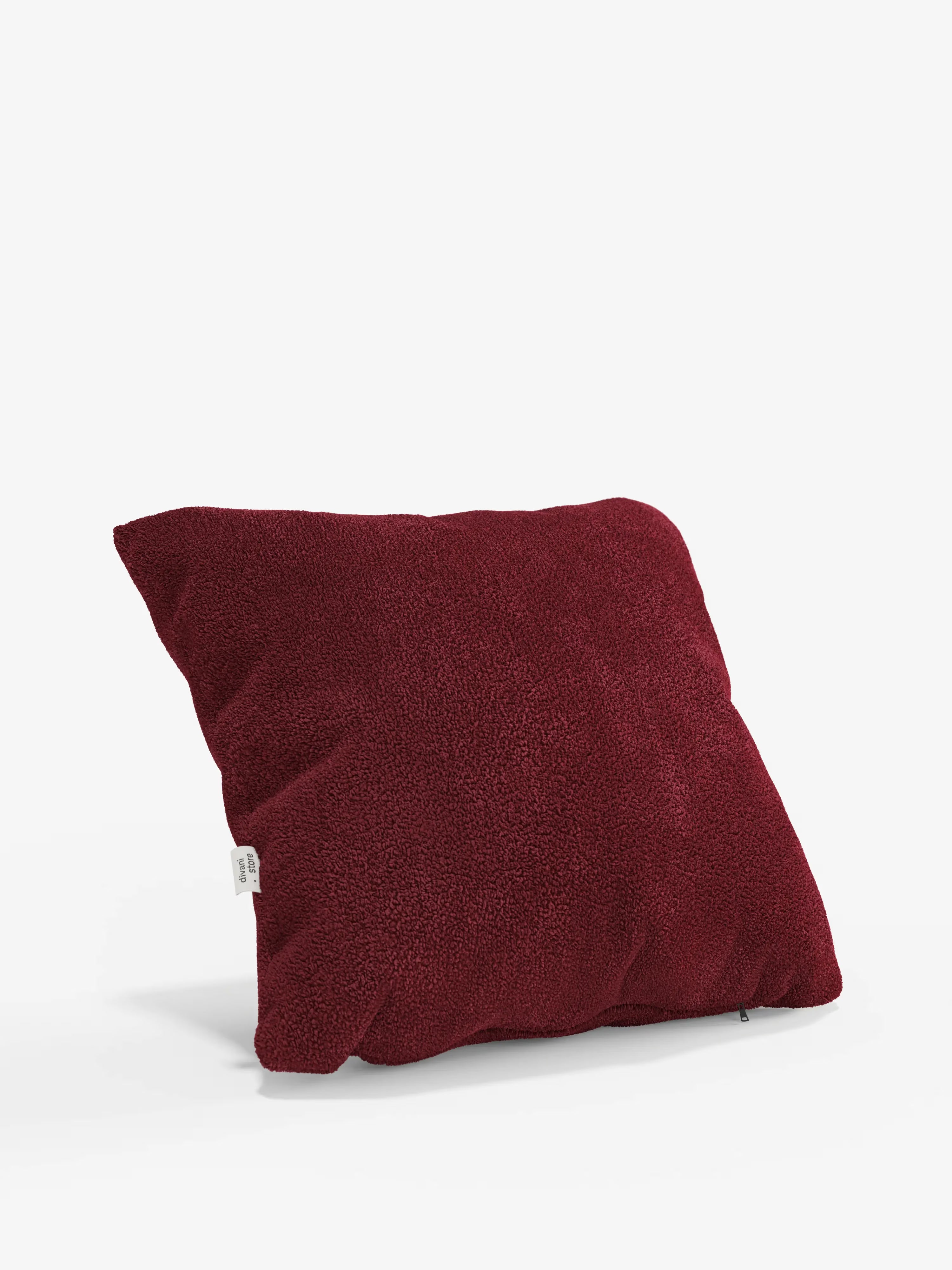 Favola Coussin décoratif carré 45x45 en tissu bouclé détachable – décoratif et design