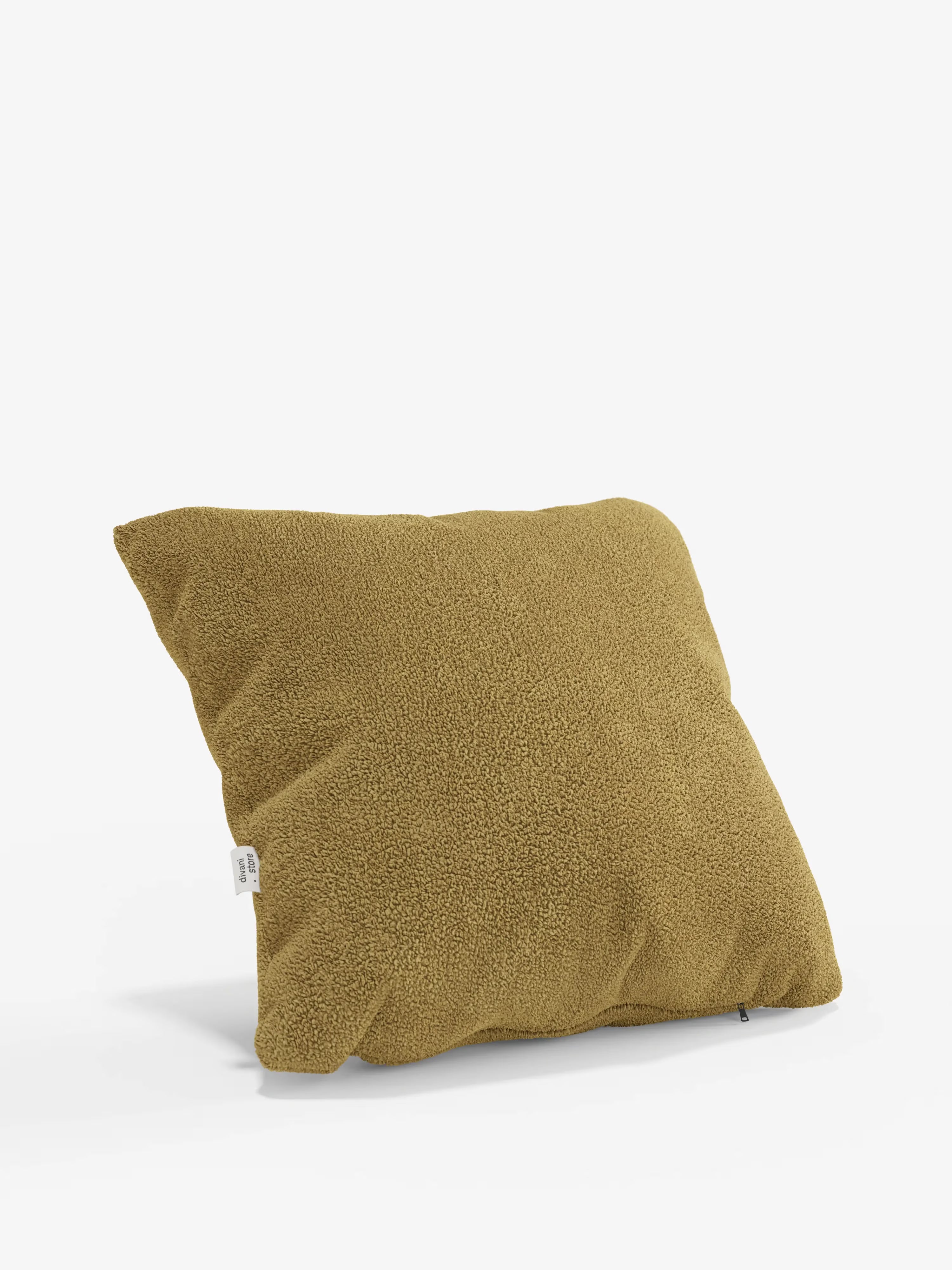 Favola Coussin décoratif carré 45x45 en tissu bouclé détachable – décoratif et design