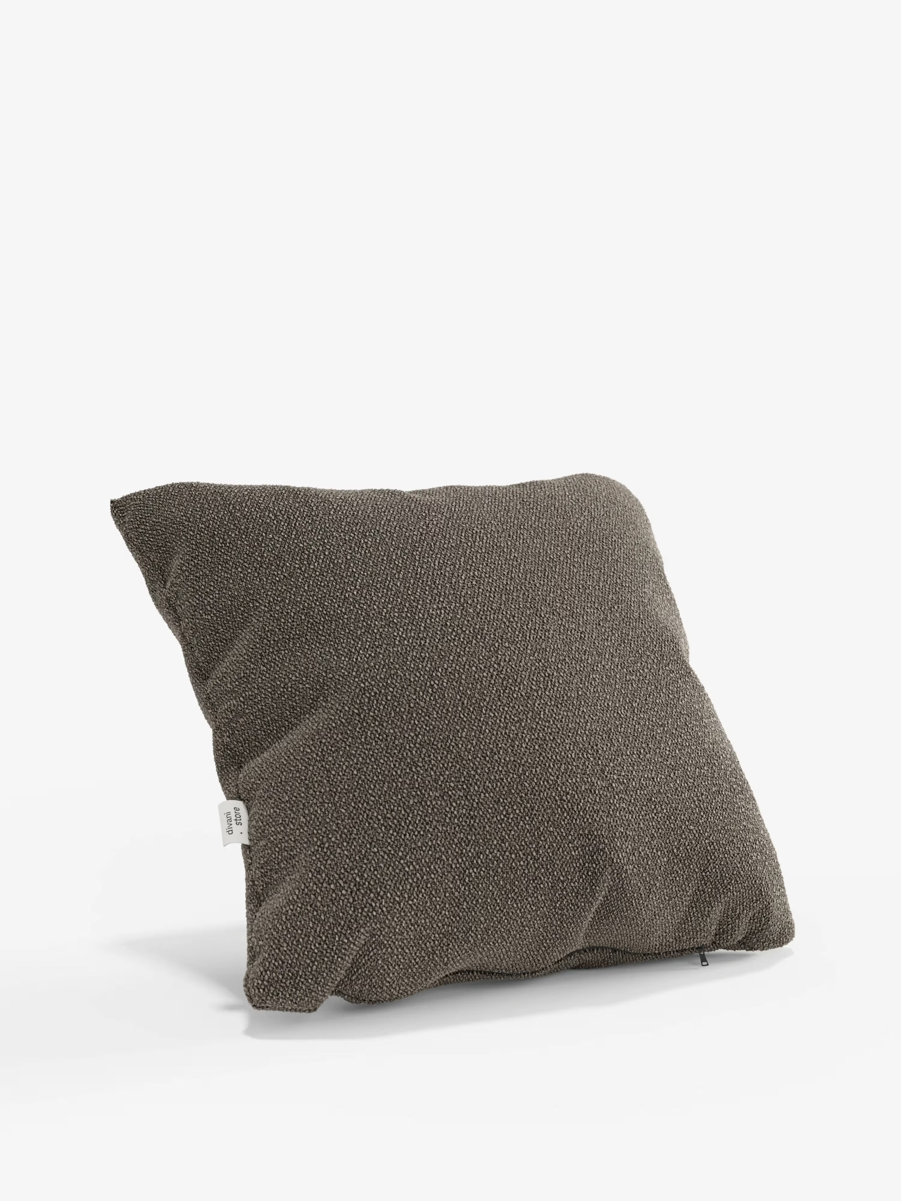 Lambada decorative square padded cushion 45x45 cm in stain-resistant cotton-effect fabric