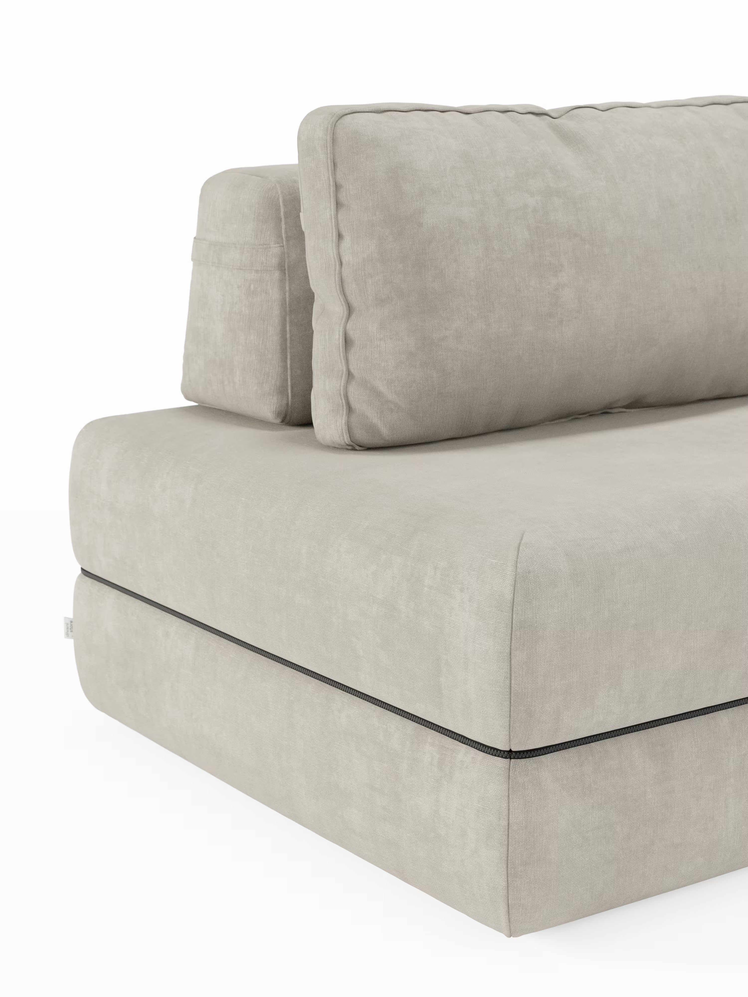Rift Divano letto matrimoniale 3 posti moderno in tessuto smacchiabile – materasso 22 cm memory e schienali mobili