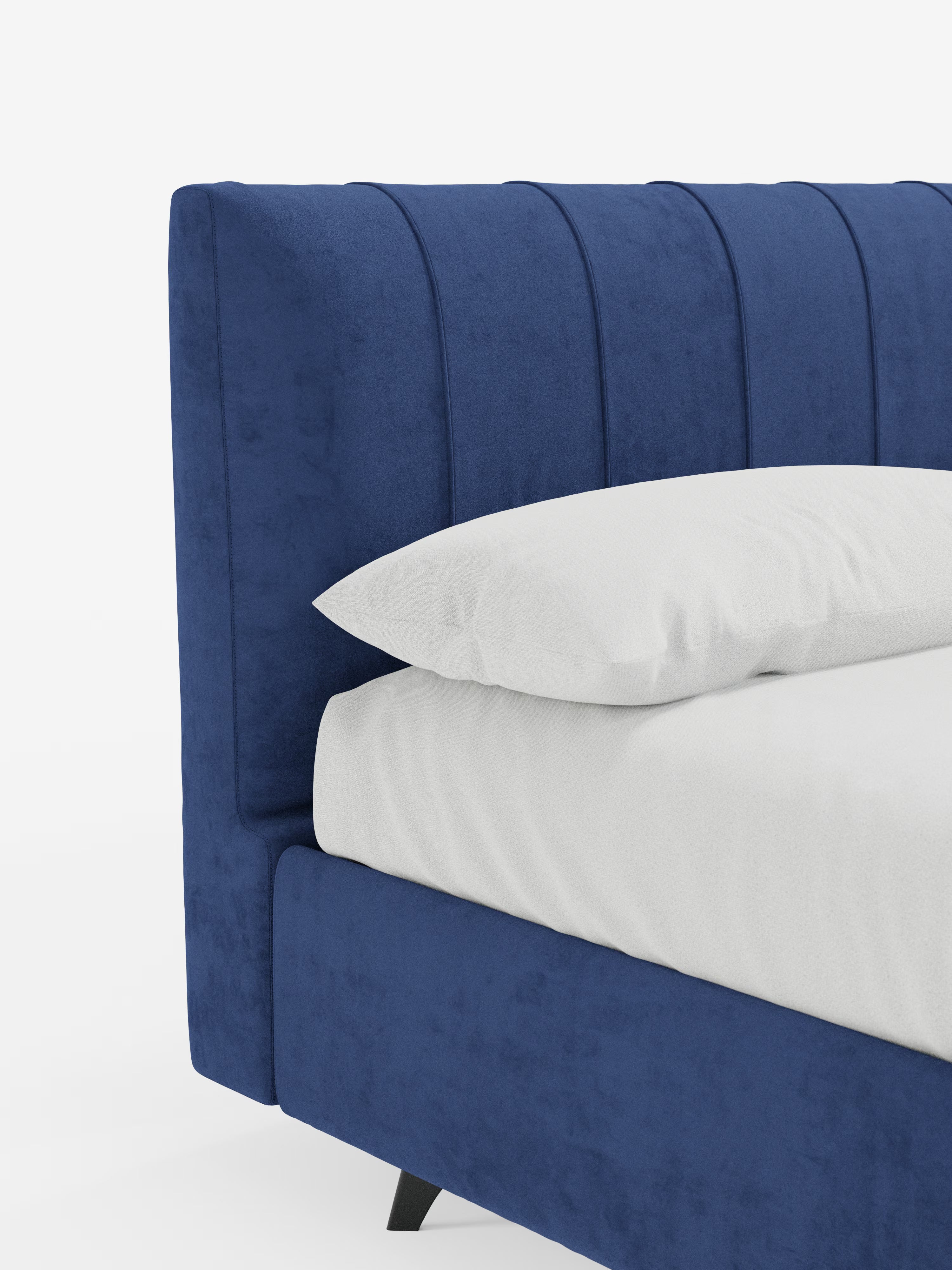 Bogart Modern double storage bed in stain-resistant microfiber, removable cover, and spacious compartment