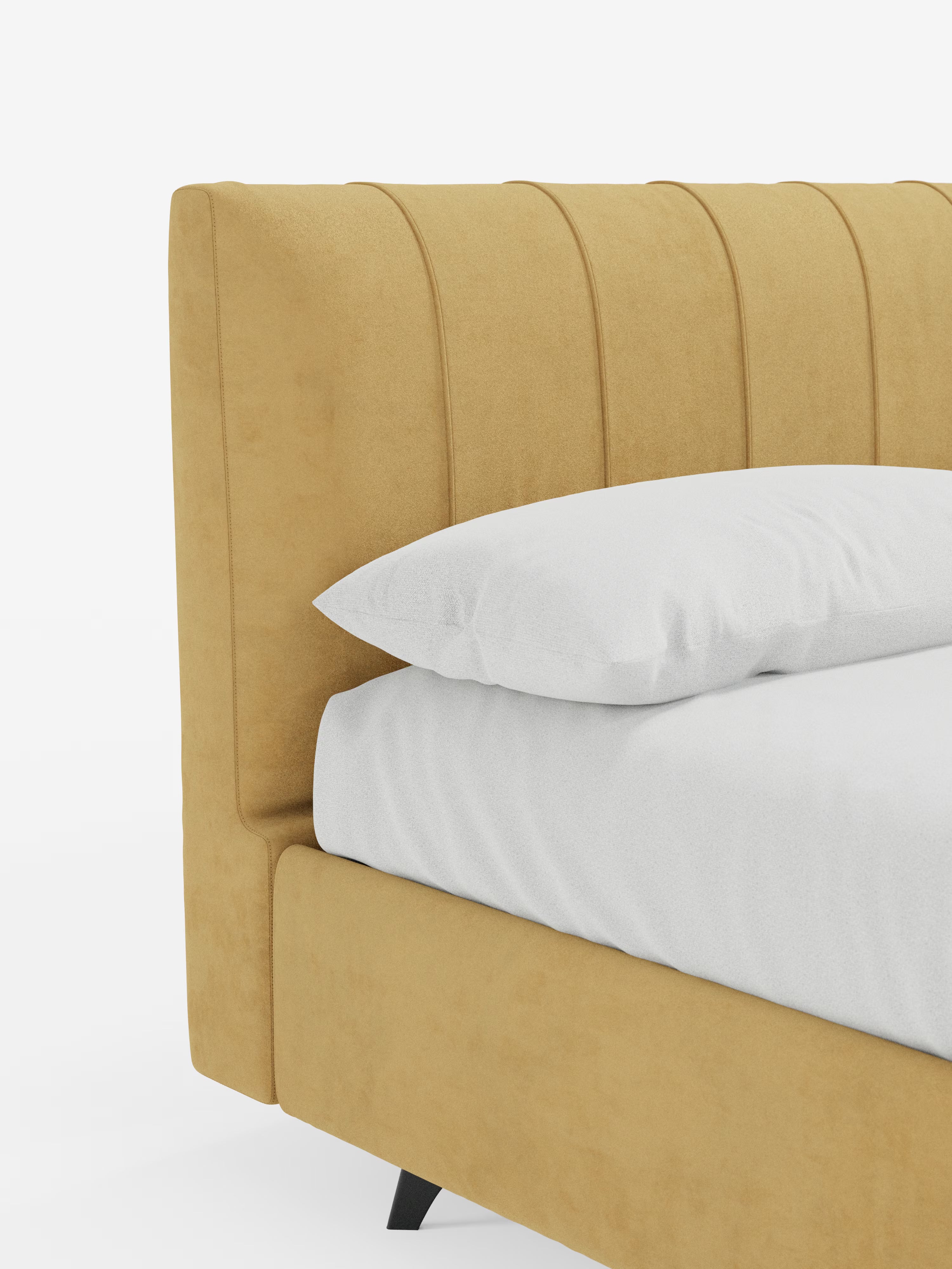Bogart Modern double storage bed in stain-resistant microfiber, removable cover, and spacious compartment