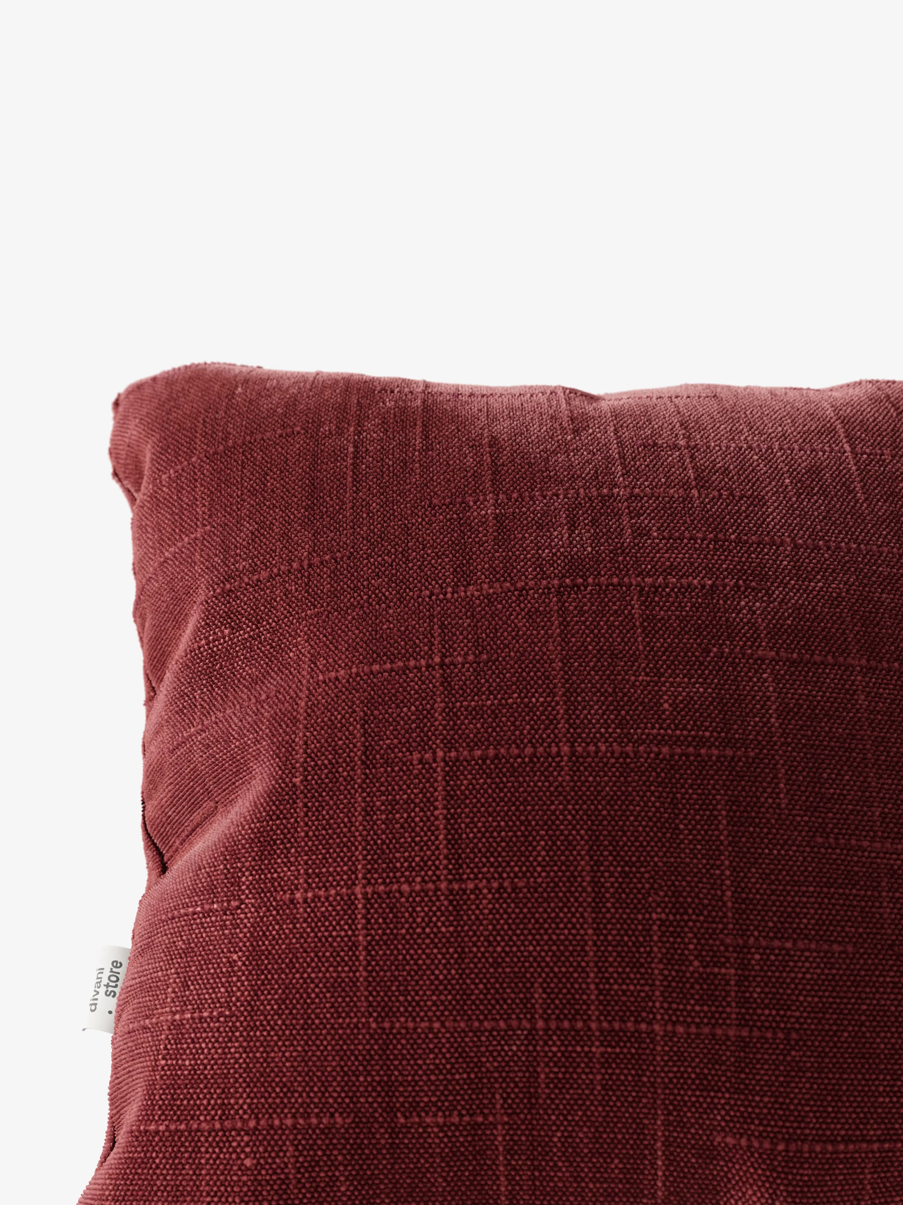 Kimono Decorative square padded cushion 45x45 in stain-resistant and water-repellent jacquard fabric
