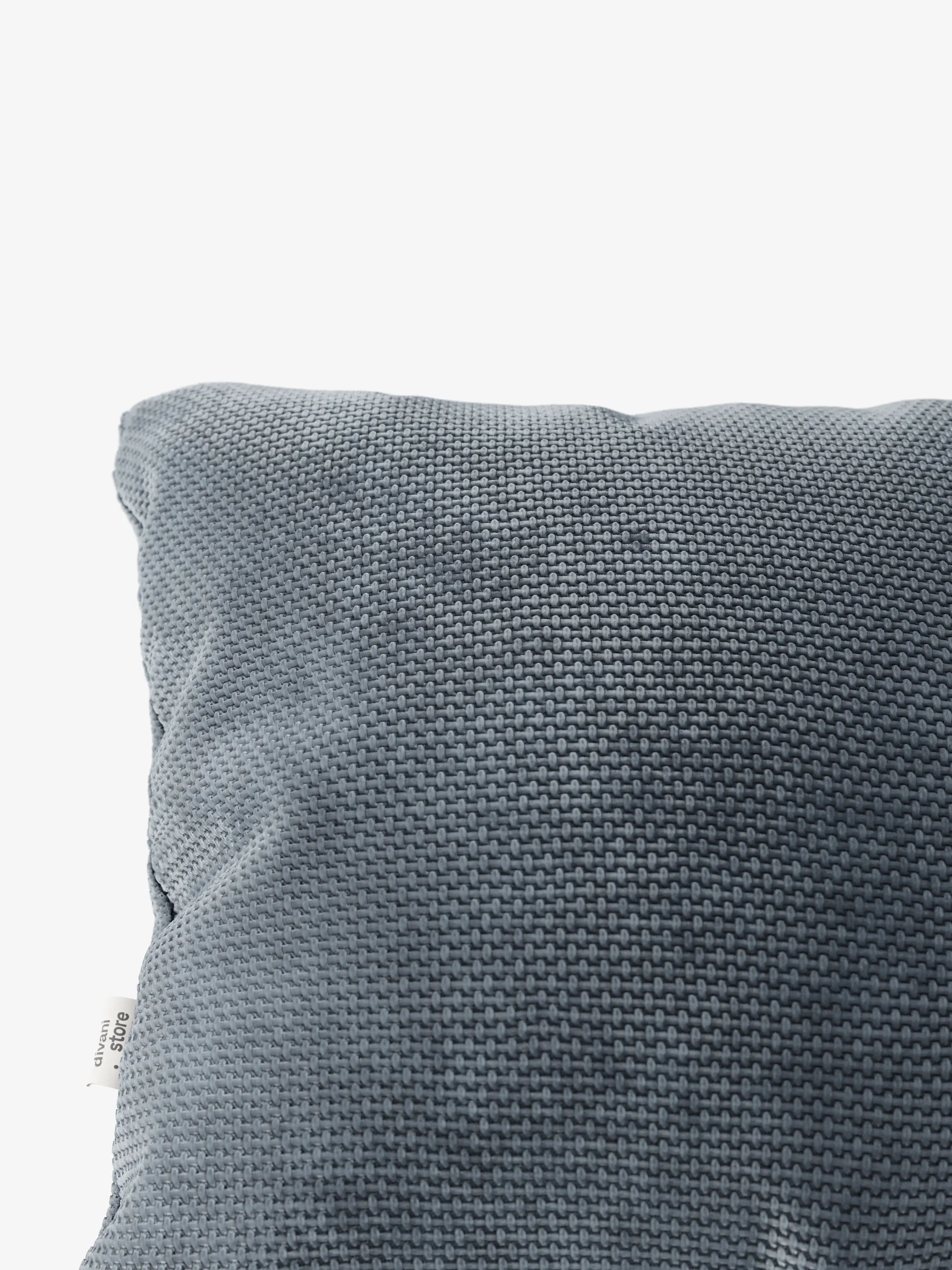 Aston Decorative square padded cushion 45x45 in water-repellent chenille fabric