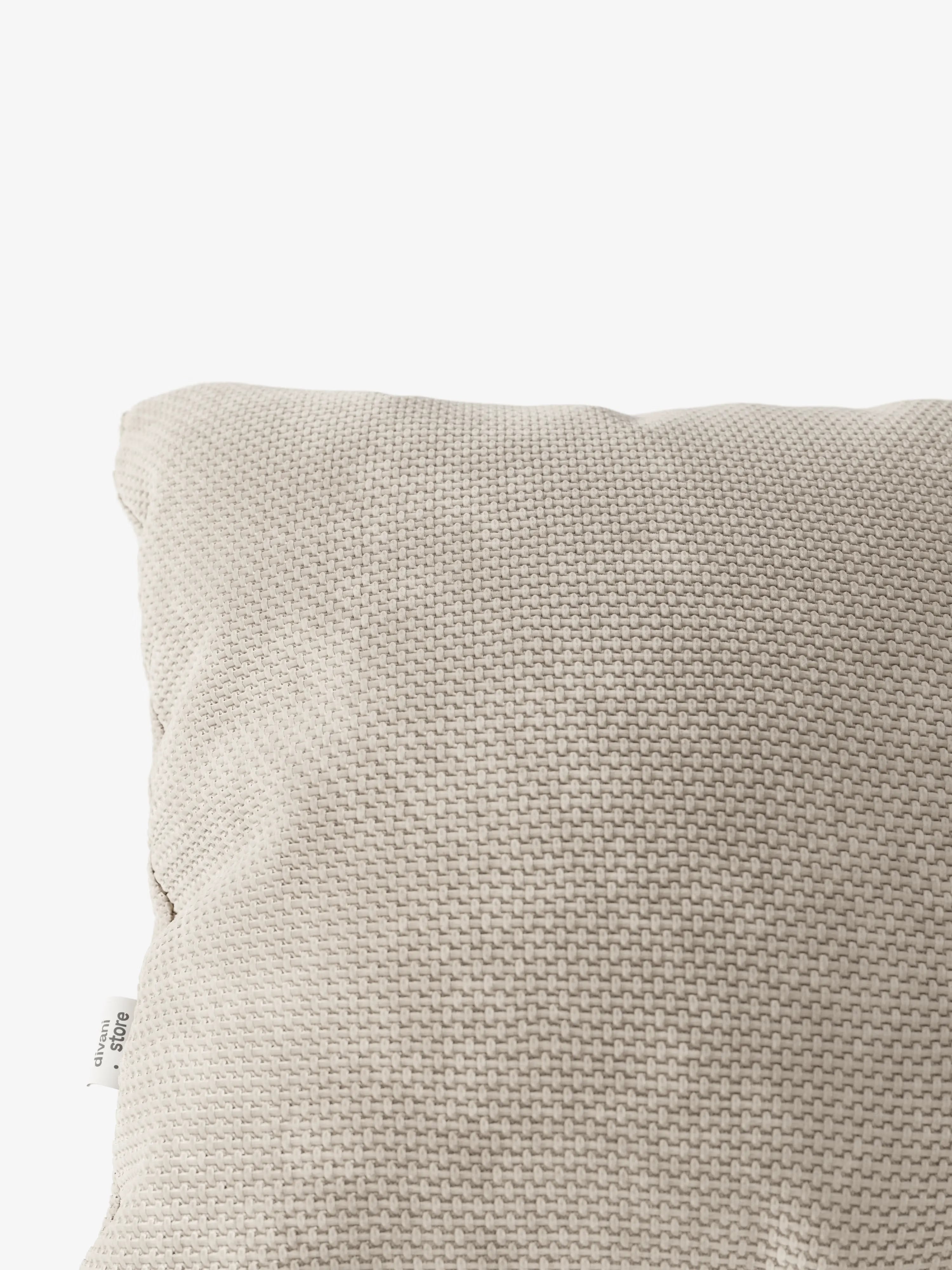 Aston Decorative square padded cushion 45x45 in water-repellent chenille fabric