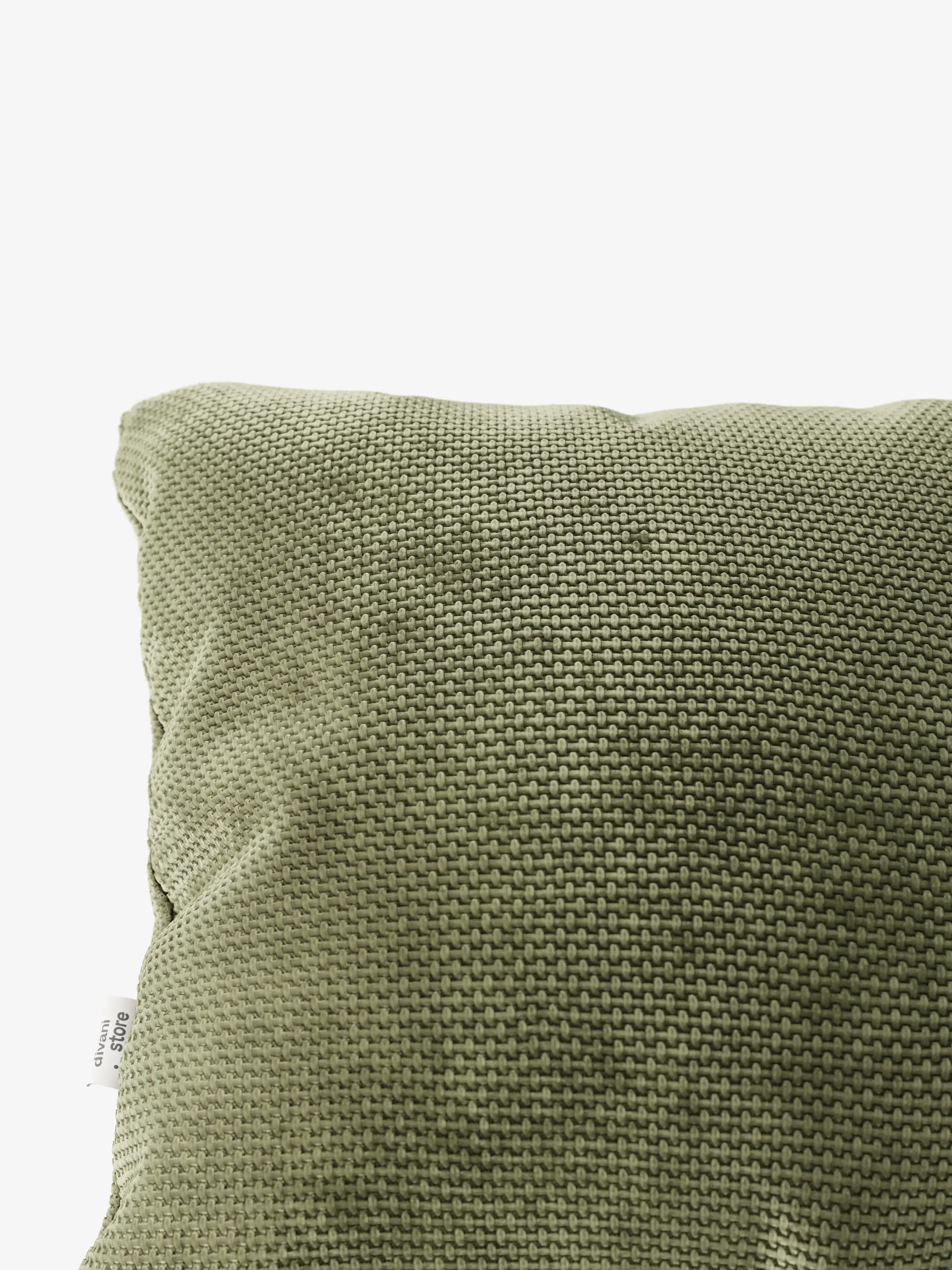Aston Decorative square padded cushion 45x45 in water-repellent chenille fabric