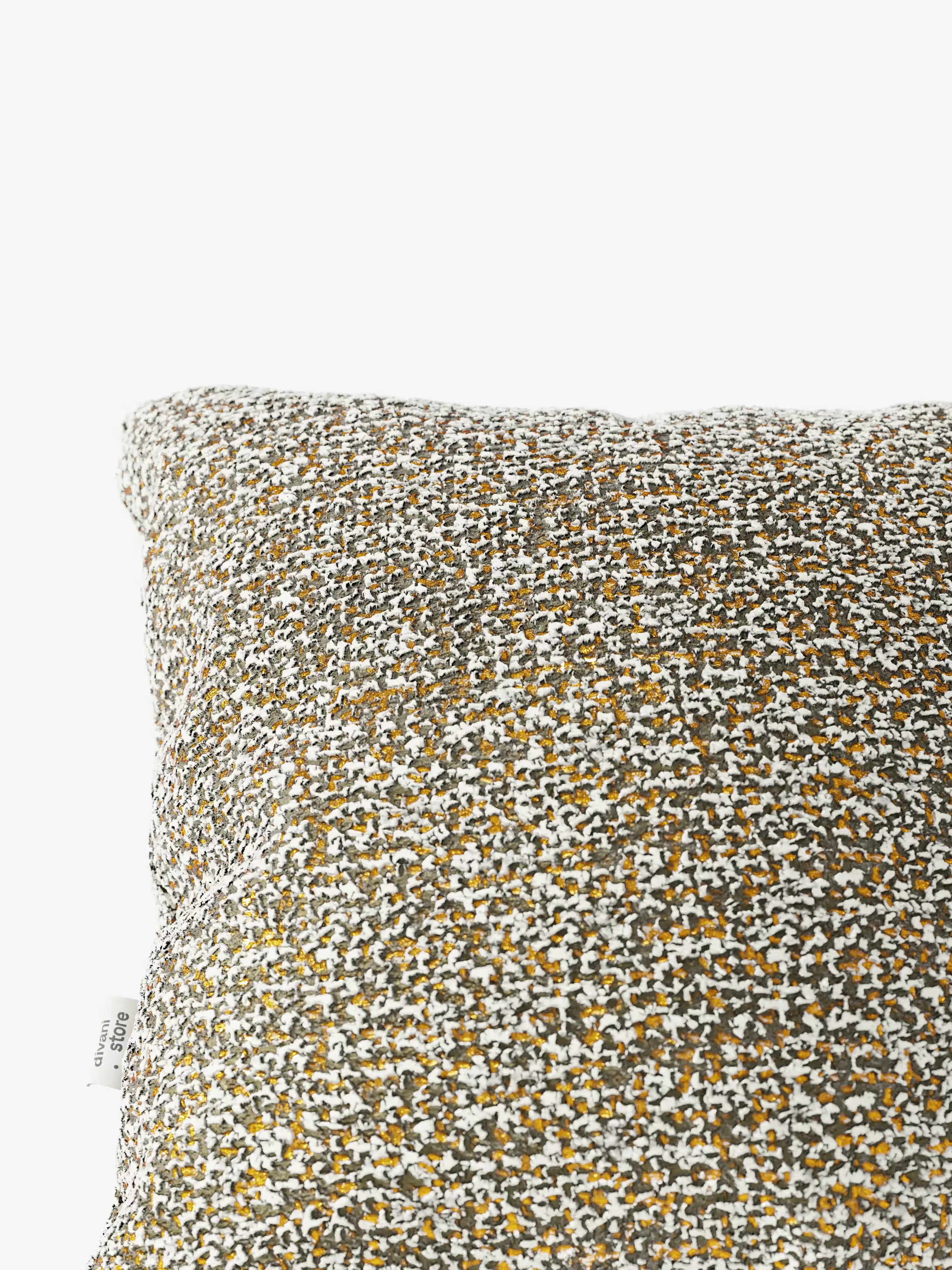 Magnolia Cuscino imbottito decorativo quadrato 45x45 in Bouclé Mélange Elegante e Materico