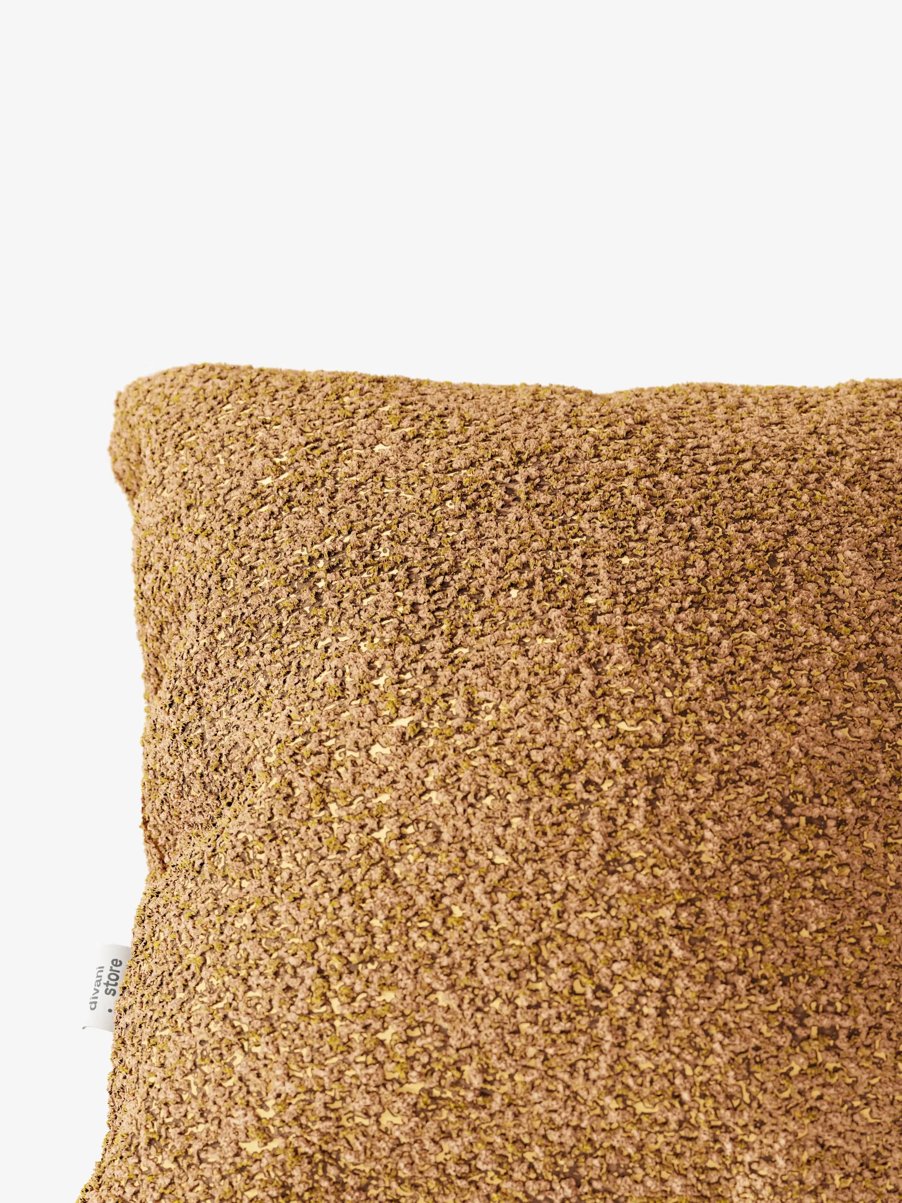 Magnolia Cuscino imbottito decorativo quadrato 45x45 in Bouclé Mélange Elegante e Materico