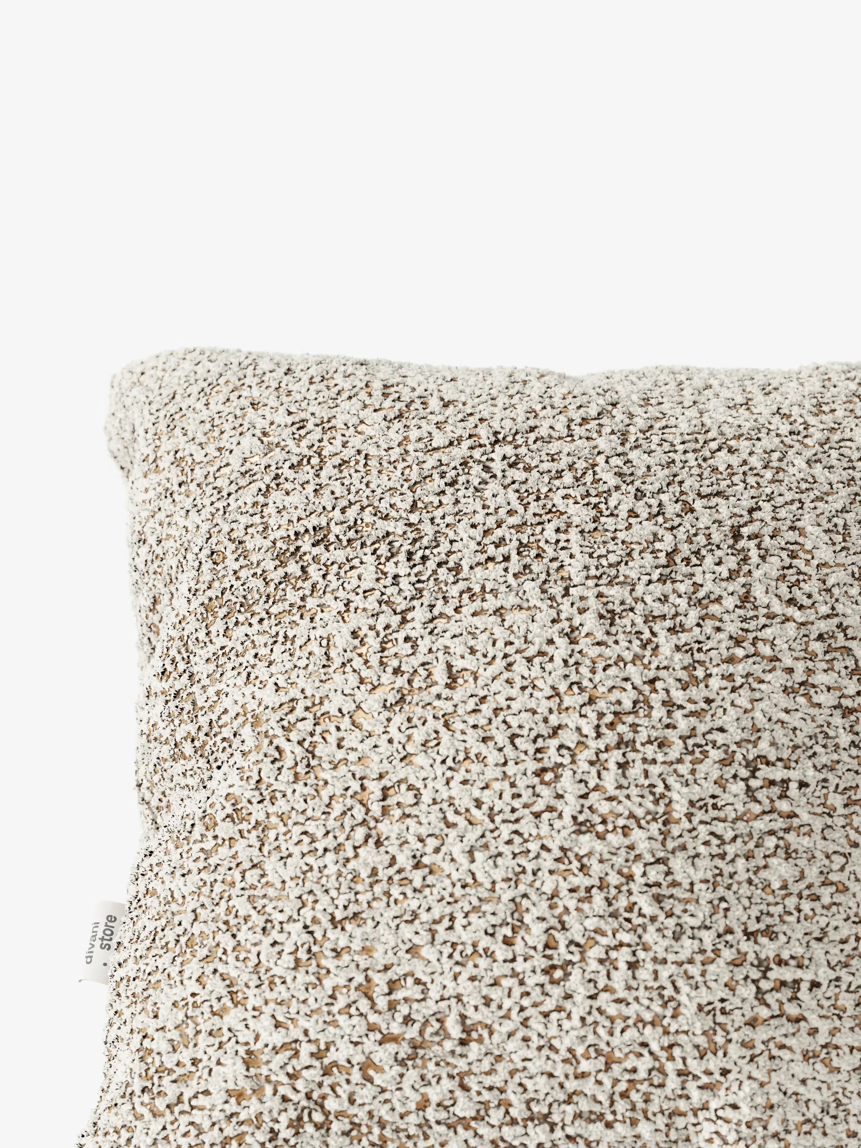 Magnolia Cuscino imbottito decorativo quadrato 45x45 in Bouclé Mélange Elegante e Materico