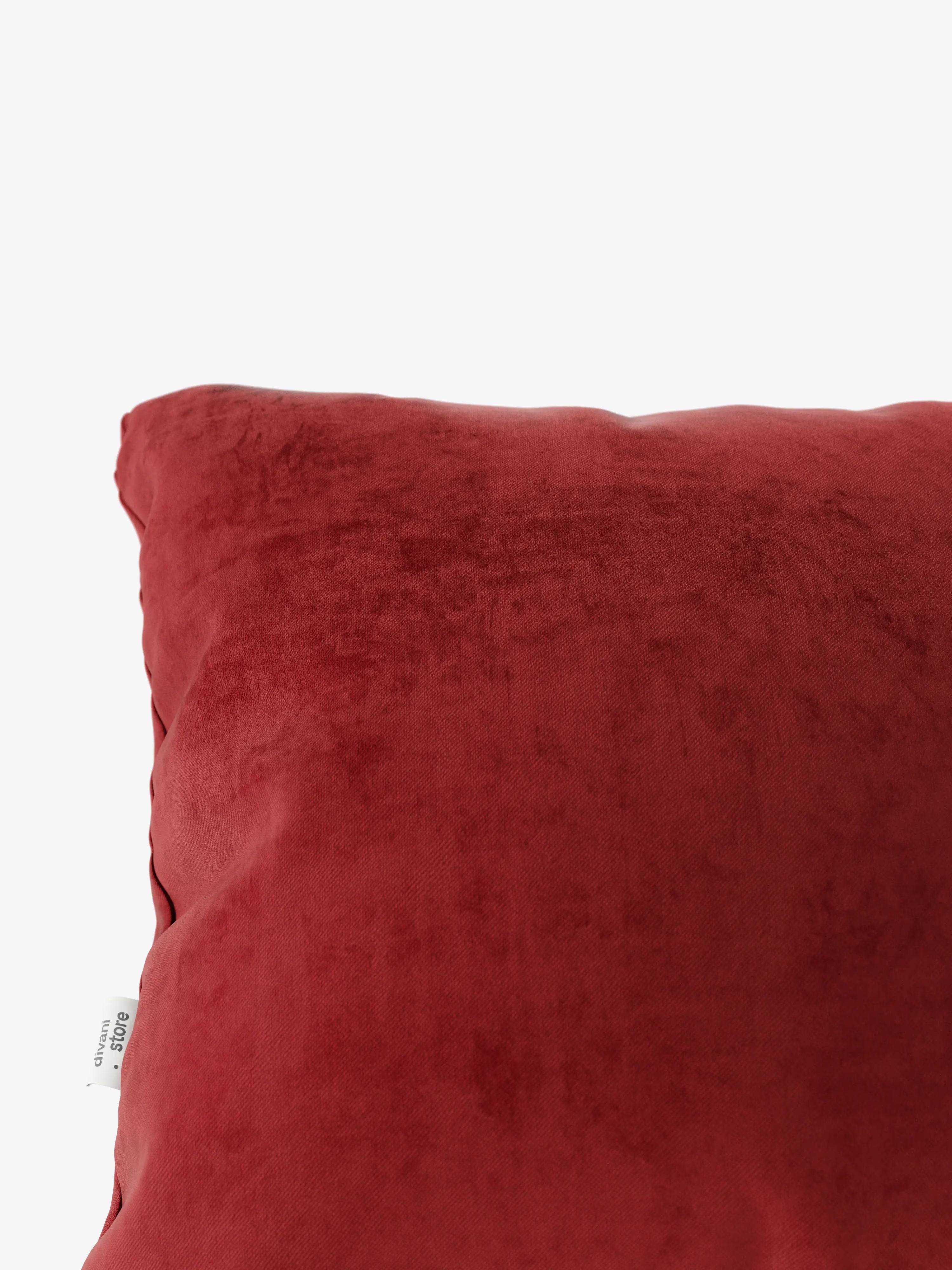 Gioiello Cuscino imbottito decorativo quadrato 45x45 cm in velluto elegante soft touch smacchiabile