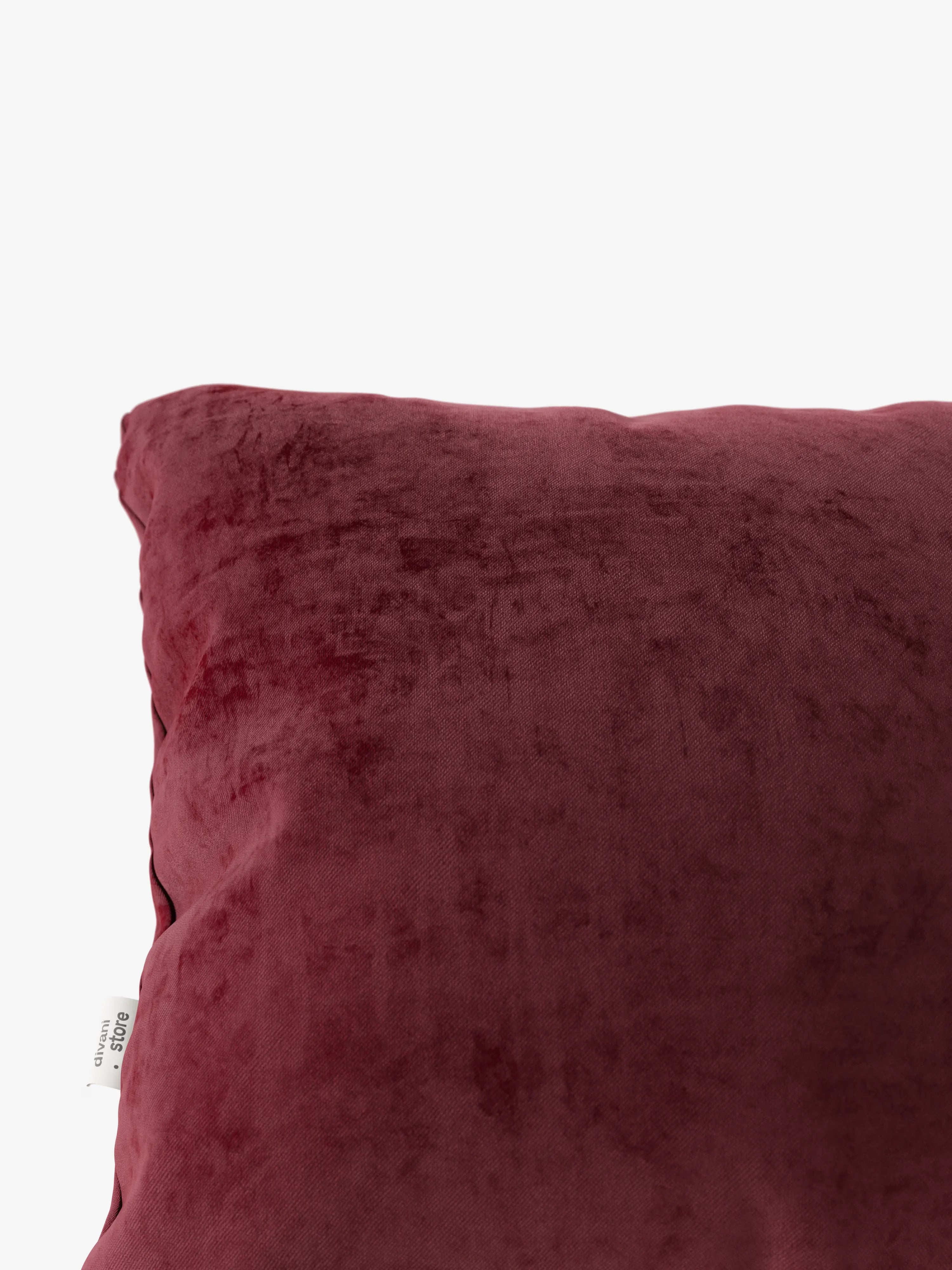 Gioiello Cuscino imbottito decorativo quadrato 45x45 cm in velluto elegante soft touch smacchiabile