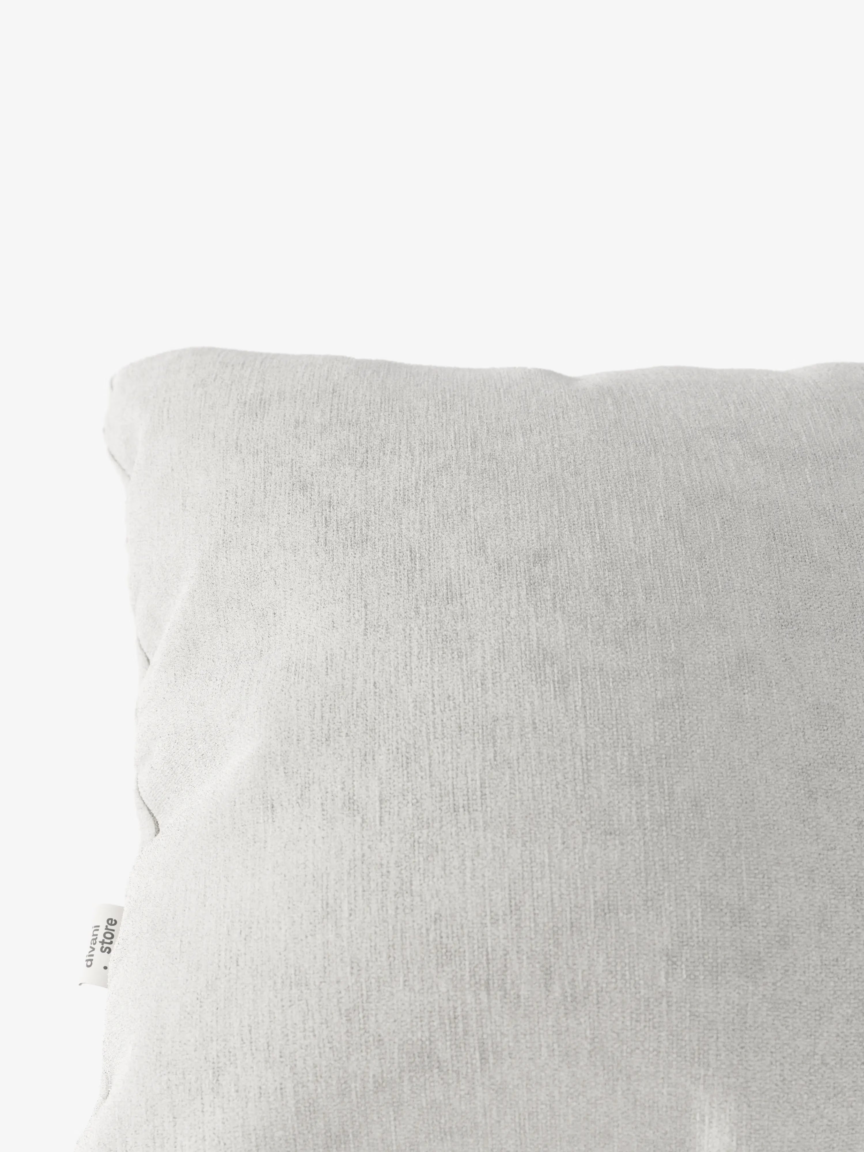 Bolero decorative square padded cushion 45x45 cm in stain-resistant velvet-effect fabric