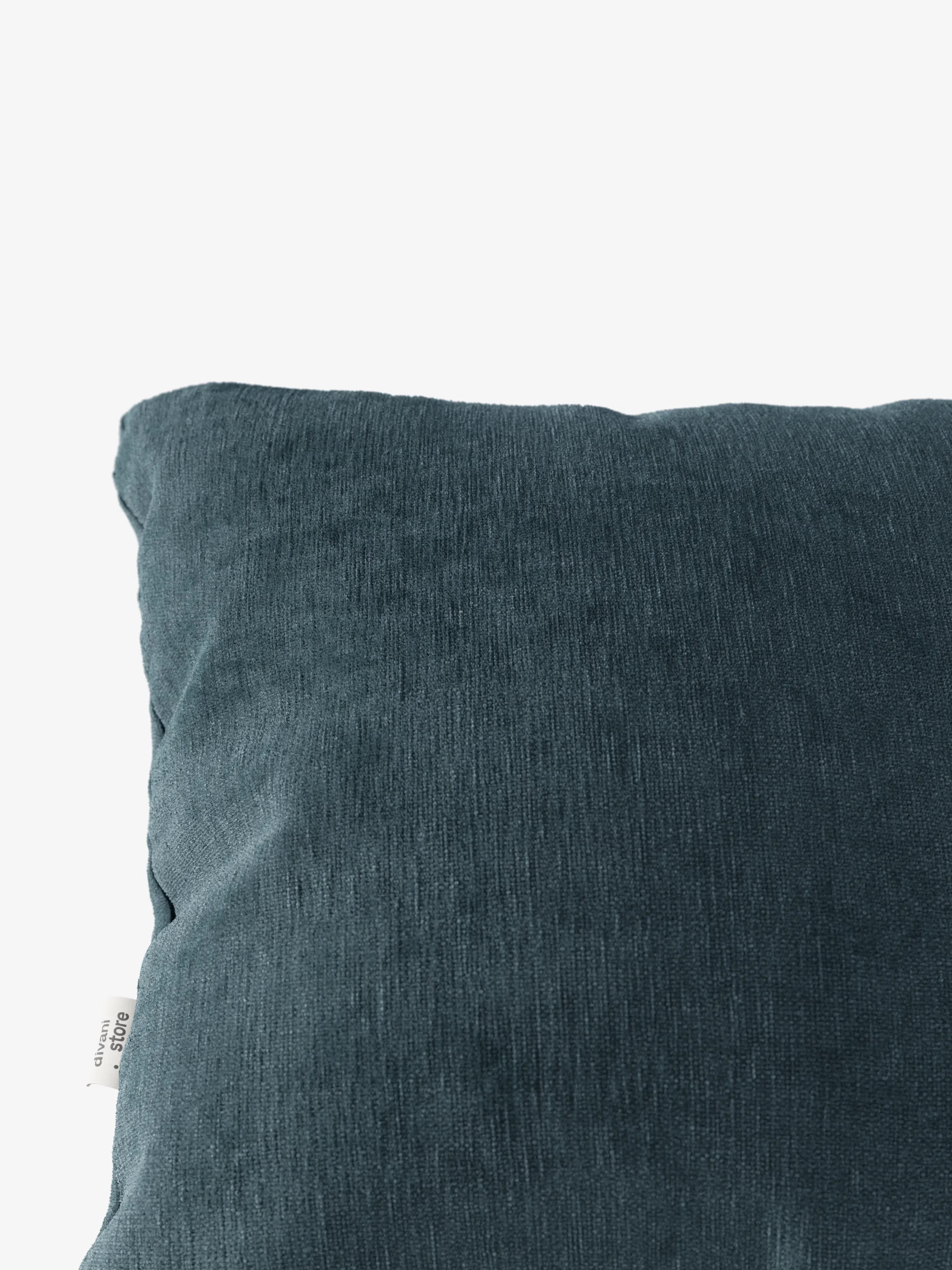 Bolero decorative square padded cushion 45x45 cm in stain-resistant velvet-effect fabric