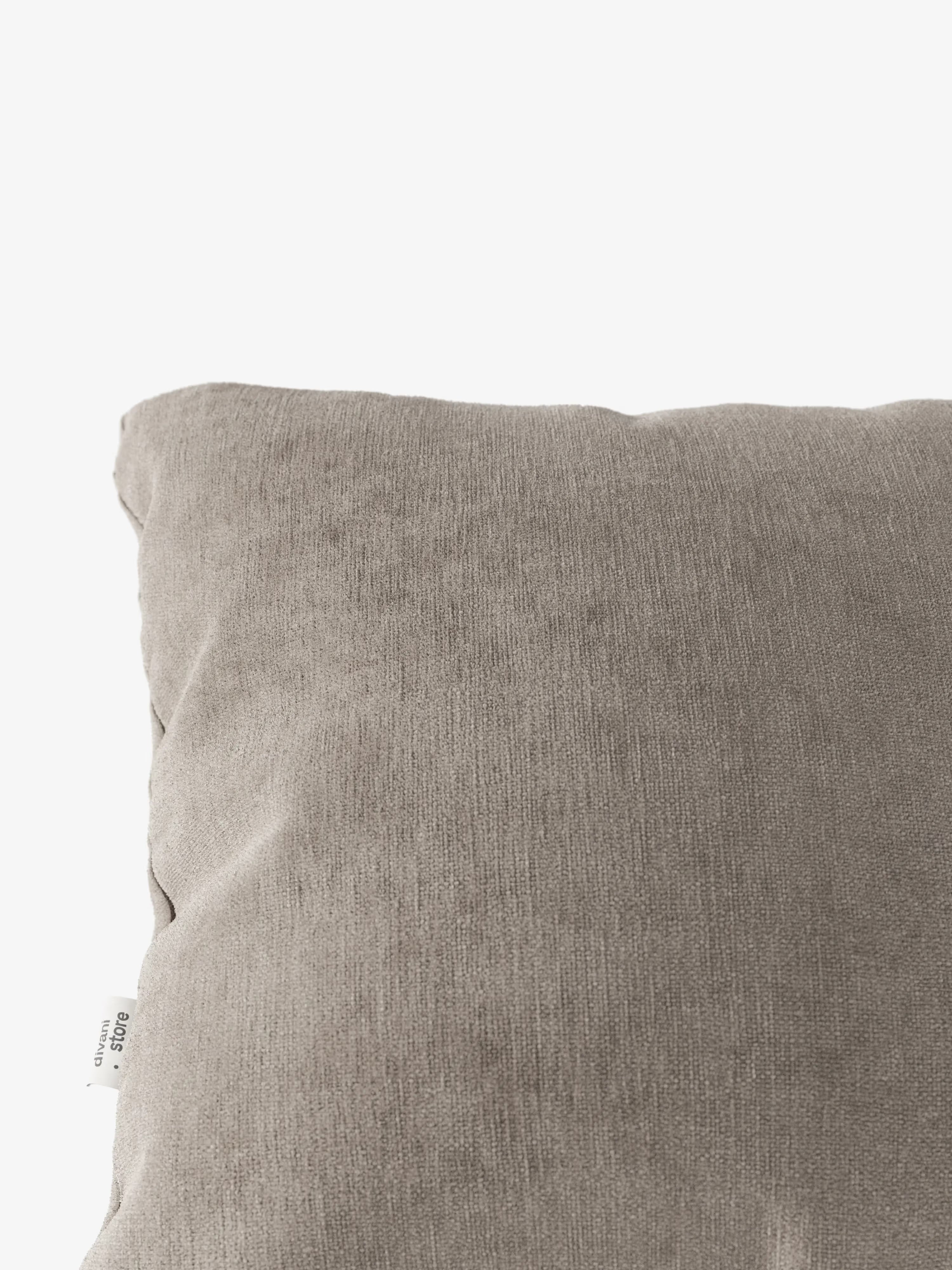Bolero decorative square padded cushion 45x45 cm in stain-resistant velvet-effect fabric