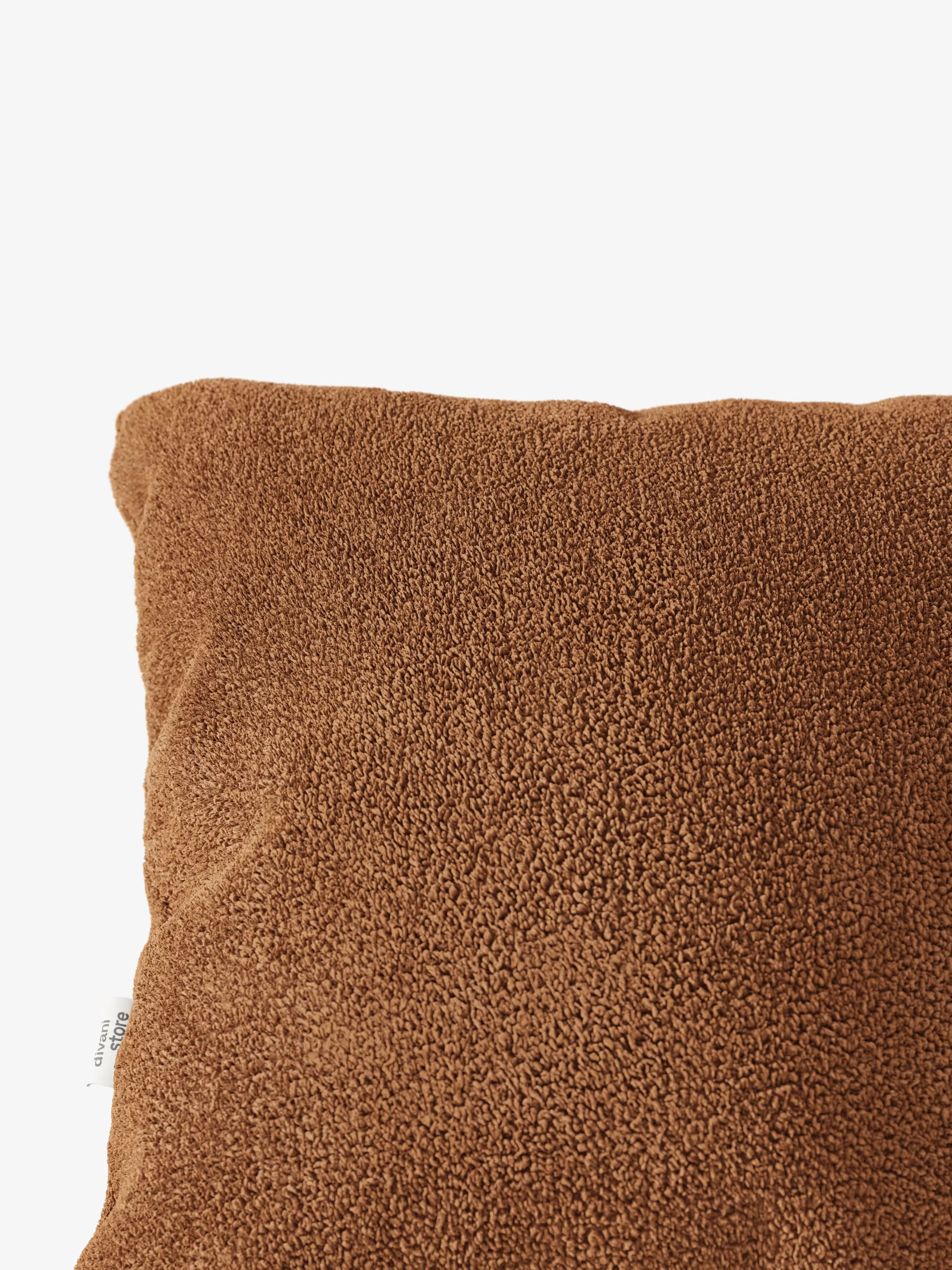 Favola Coussin décoratif carré 45x45 en tissu bouclé détachable – décoratif et design