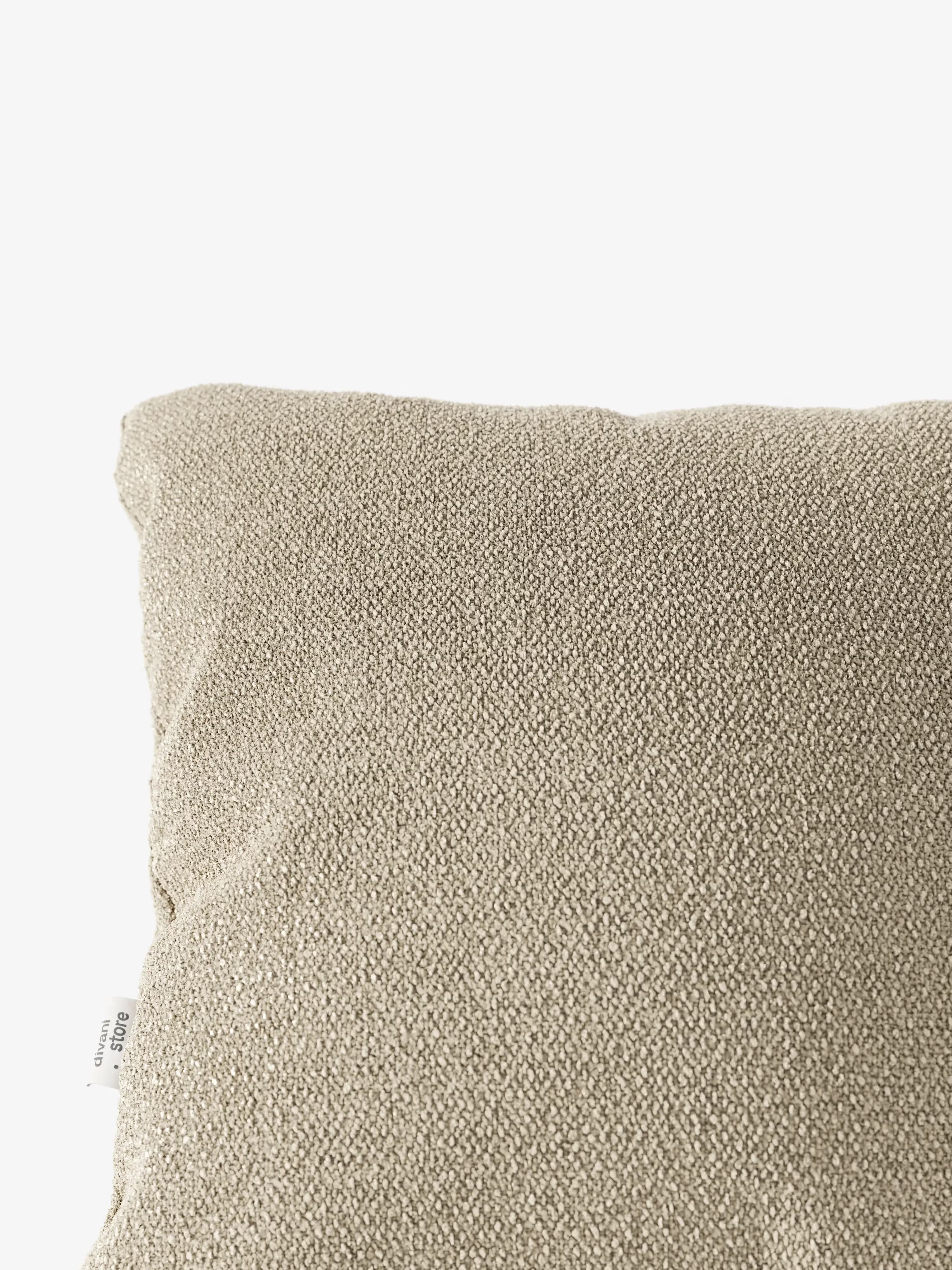 Lambada decorative square padded cushion 45x45 cm in stain-resistant cotton-effect fabric