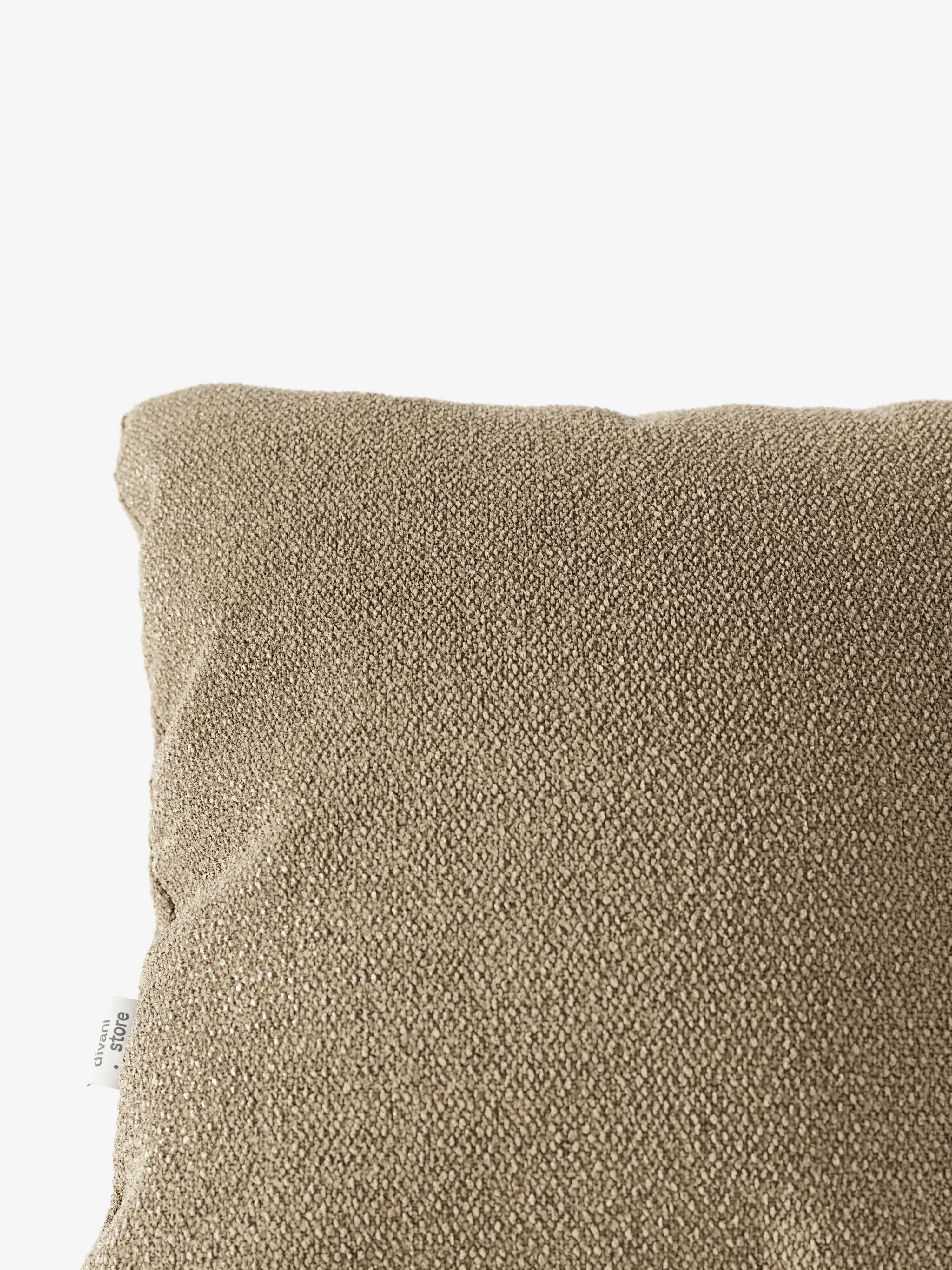 Lambada decorative square padded cushion 45x45 cm in stain-resistant cotton-effect fabric