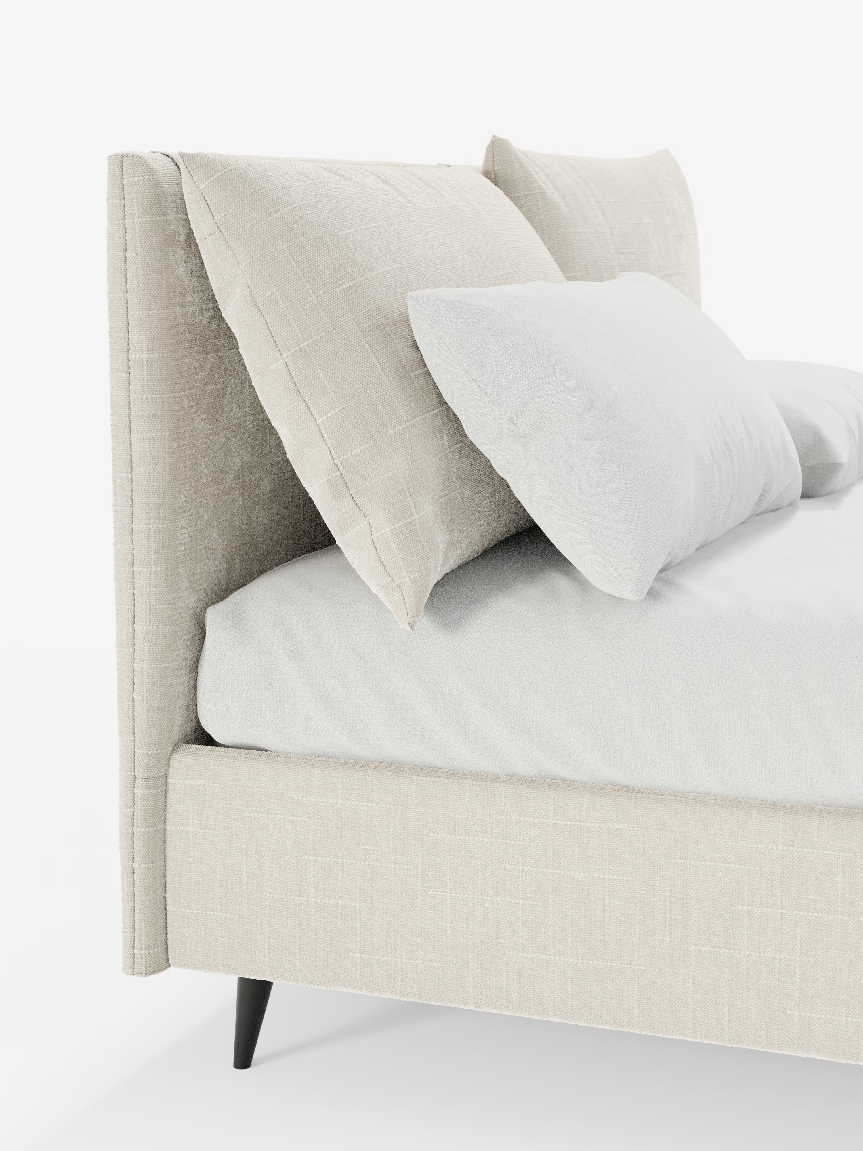 Elsa Letto Contenitore Imbottito sfoderabile in tessuto Kimono jacquard smacchiabile