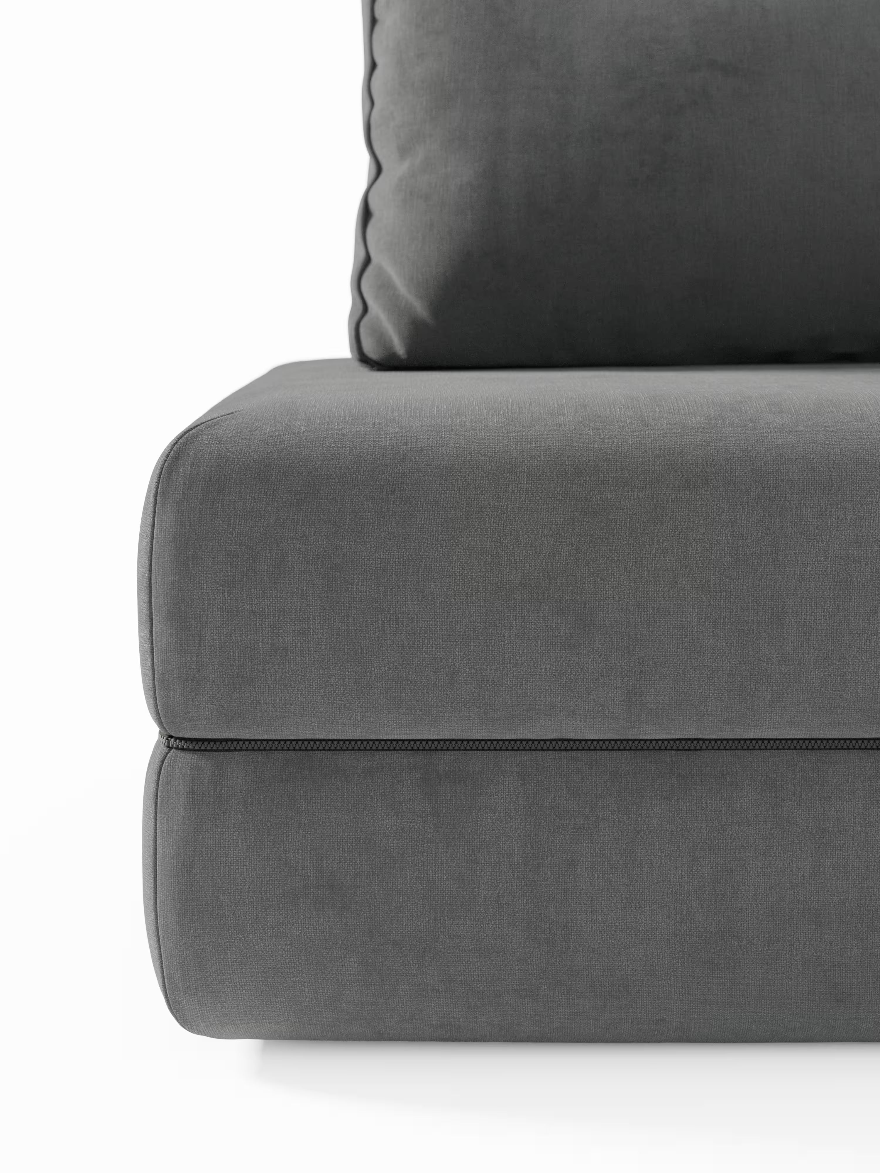Rift Divano letto matrimoniale 3 posti moderno in tessuto smacchiabile – materasso 22 cm memory e schienali mobili