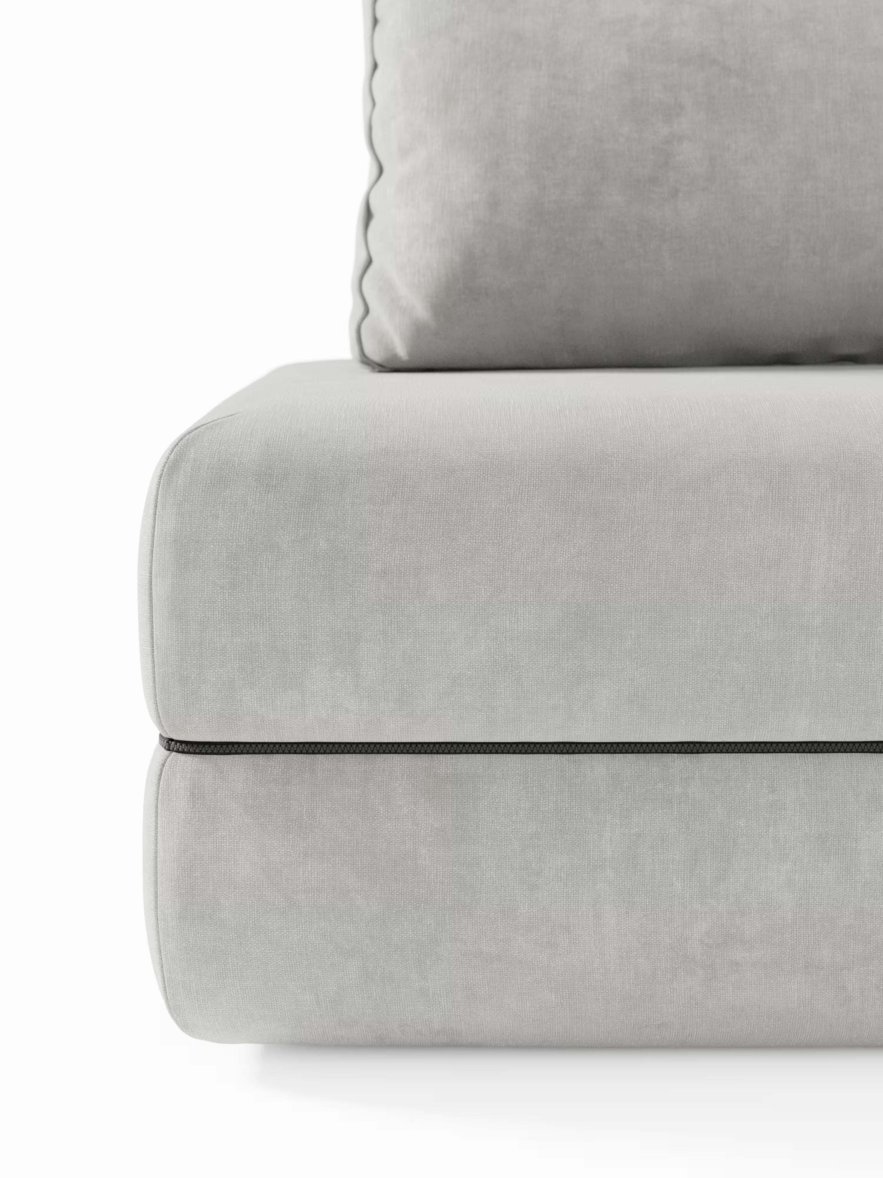 Rift Divano letto matrimoniale 3 posti moderno in tessuto smacchiabile – materasso 22 cm memory e schienali mobili