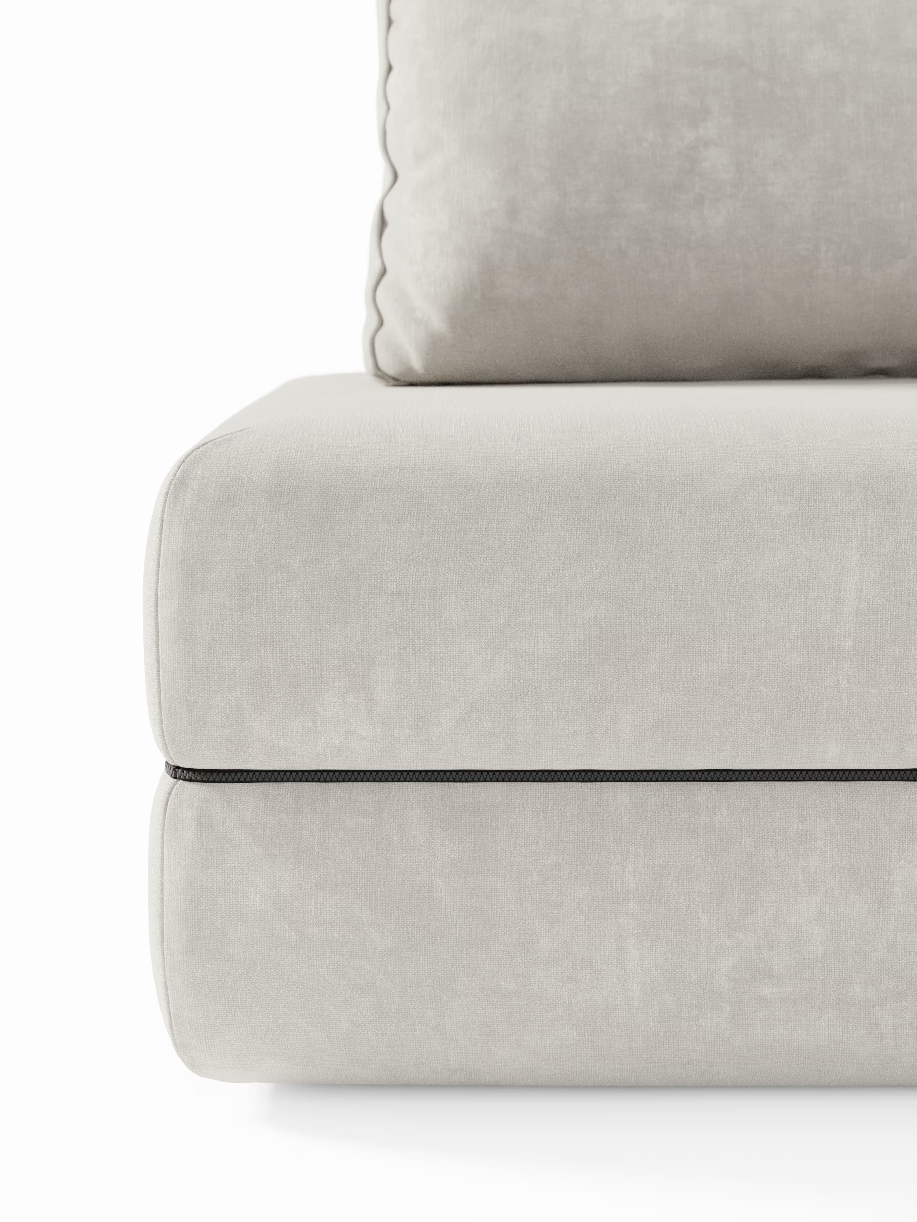 Rift Divano letto matrimoniale 3 posti moderno in tessuto smacchiabile – materasso 22 cm memory e schienali mobili