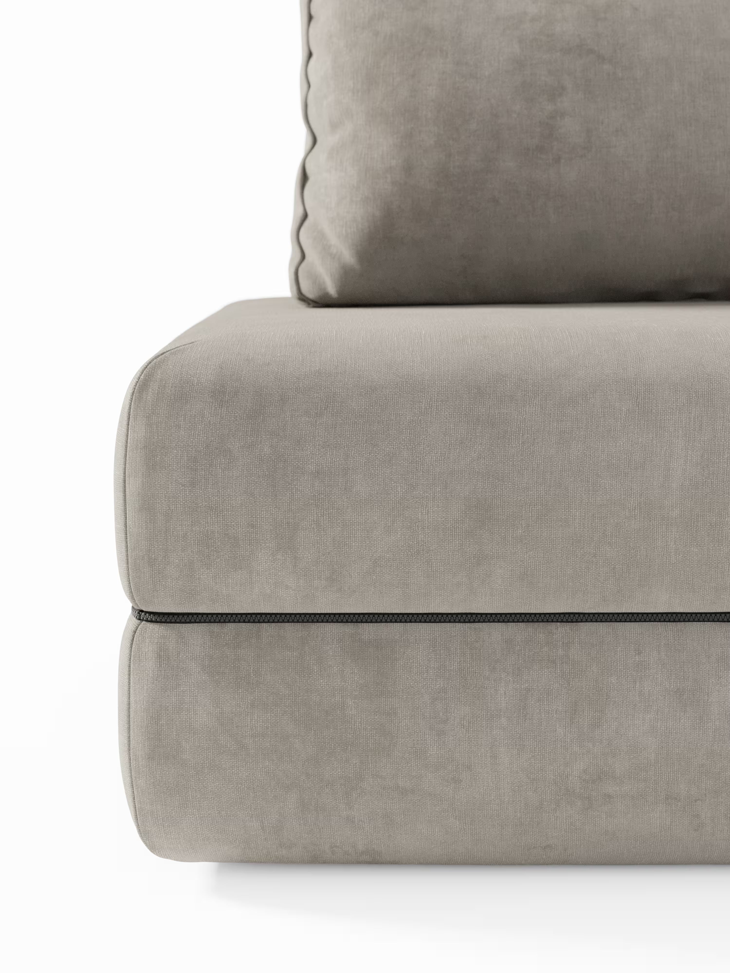 Rift Divano letto matrimoniale 3 posti moderno in tessuto smacchiabile – materasso 22 cm memory e schienali mobili