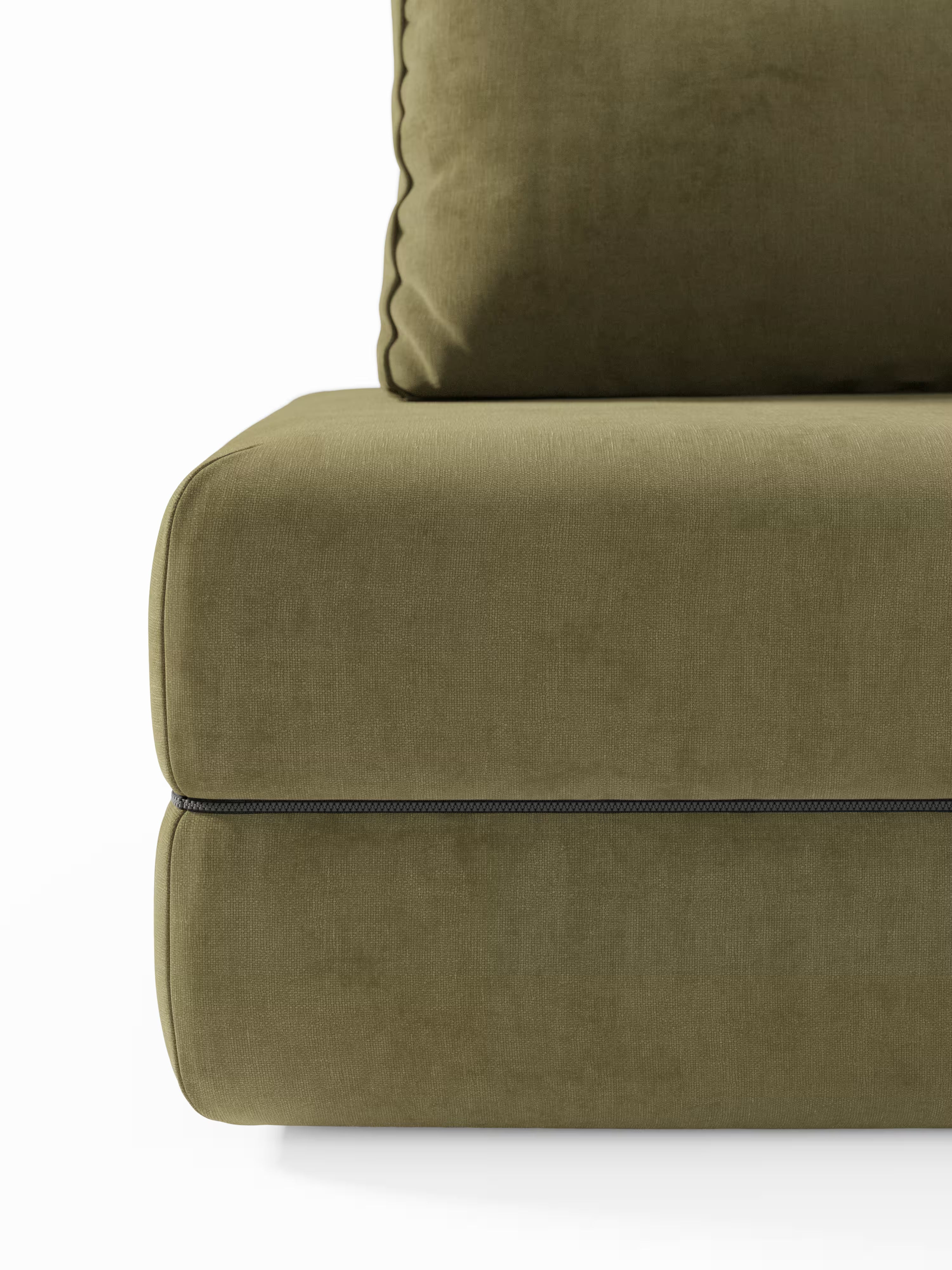 Rift Divano letto matrimoniale 3 posti moderno in tessuto smacchiabile – materasso 22 cm memory e schienali mobili