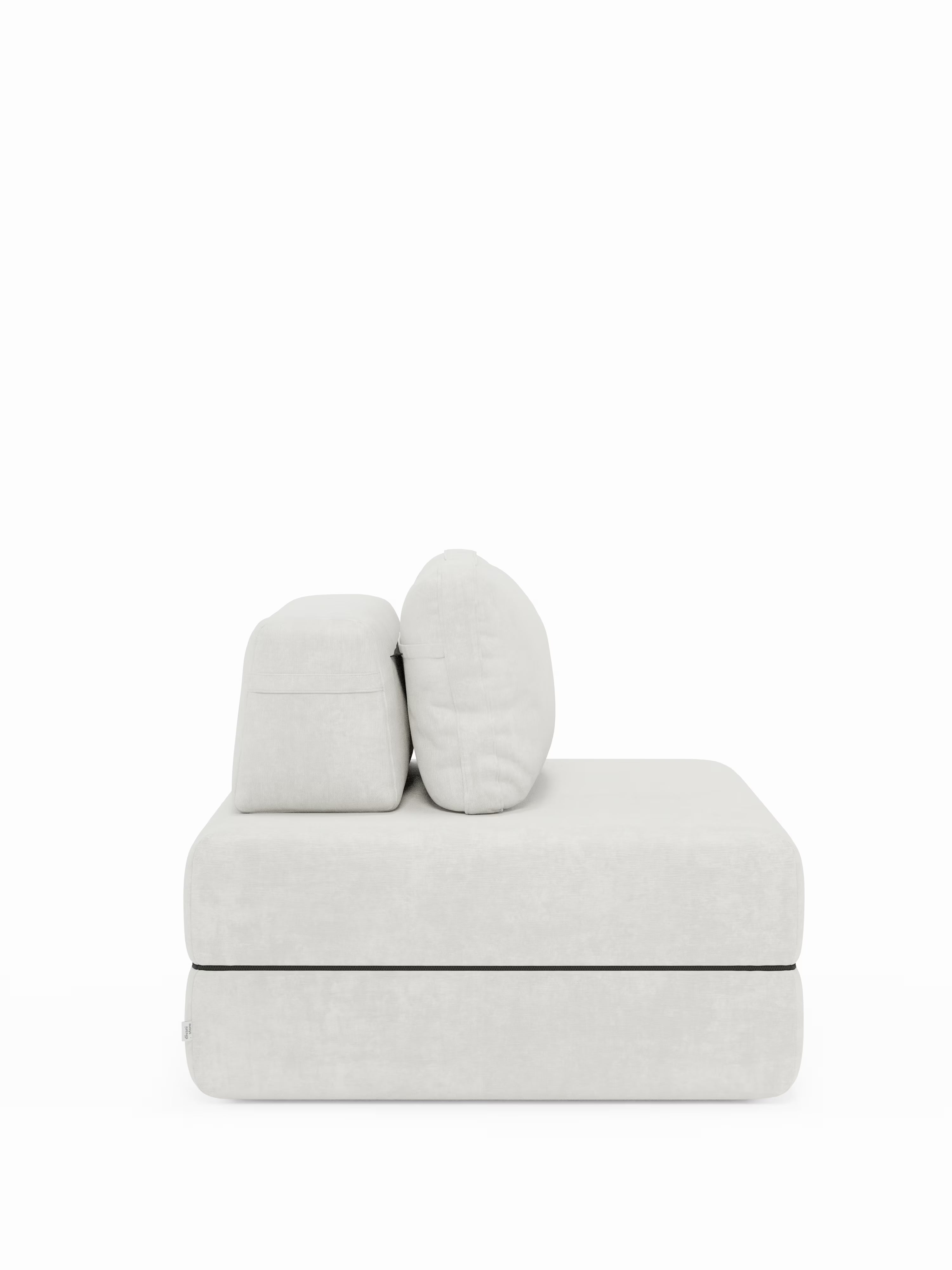 Rift Poltrona letto moderna in tessuto smacchiabile – materasso 22 cm con memory e schienale mobile