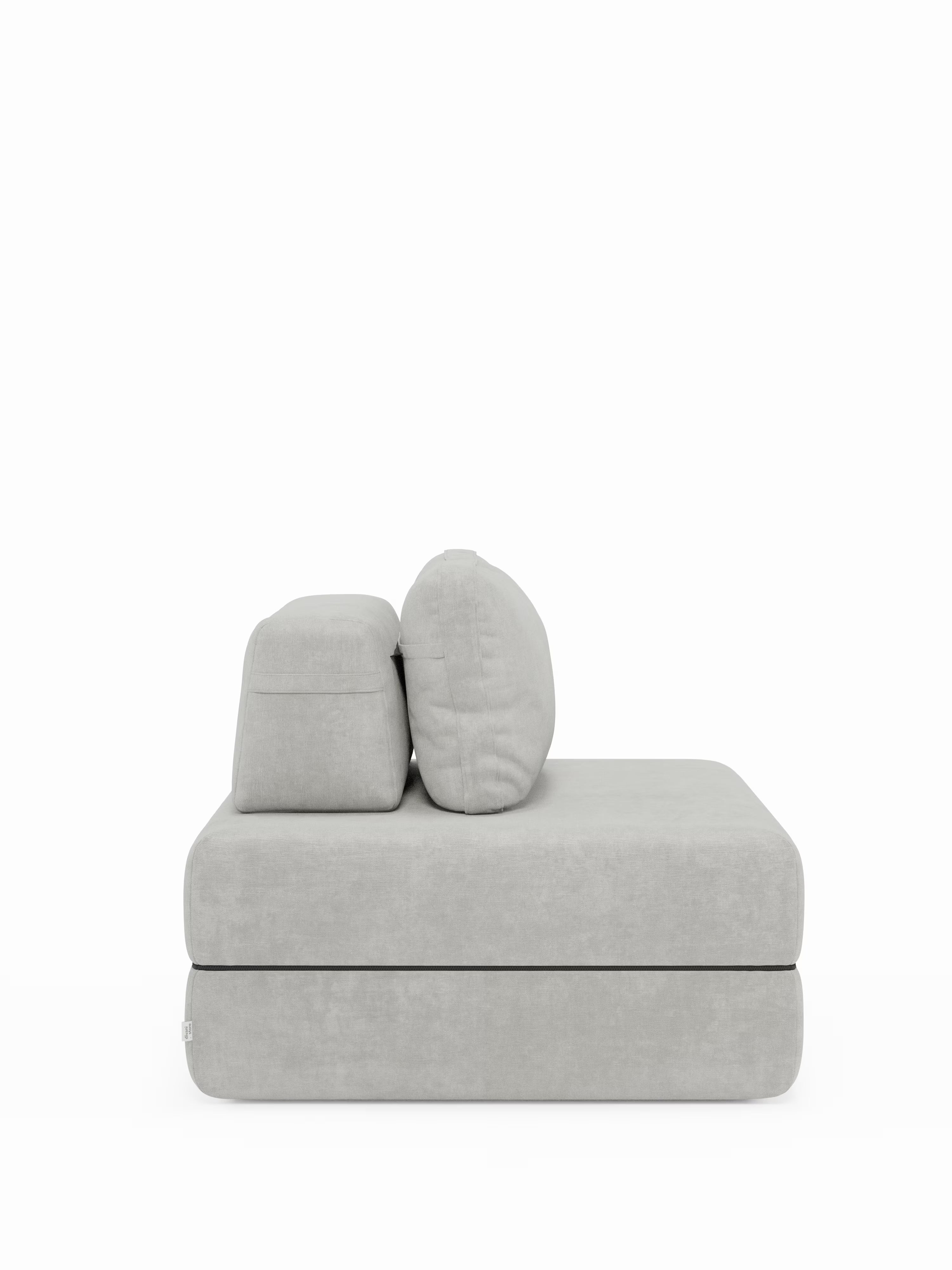Rift Poltrona letto moderna in tessuto smacchiabile – materasso 22 cm con memory e schienale mobile