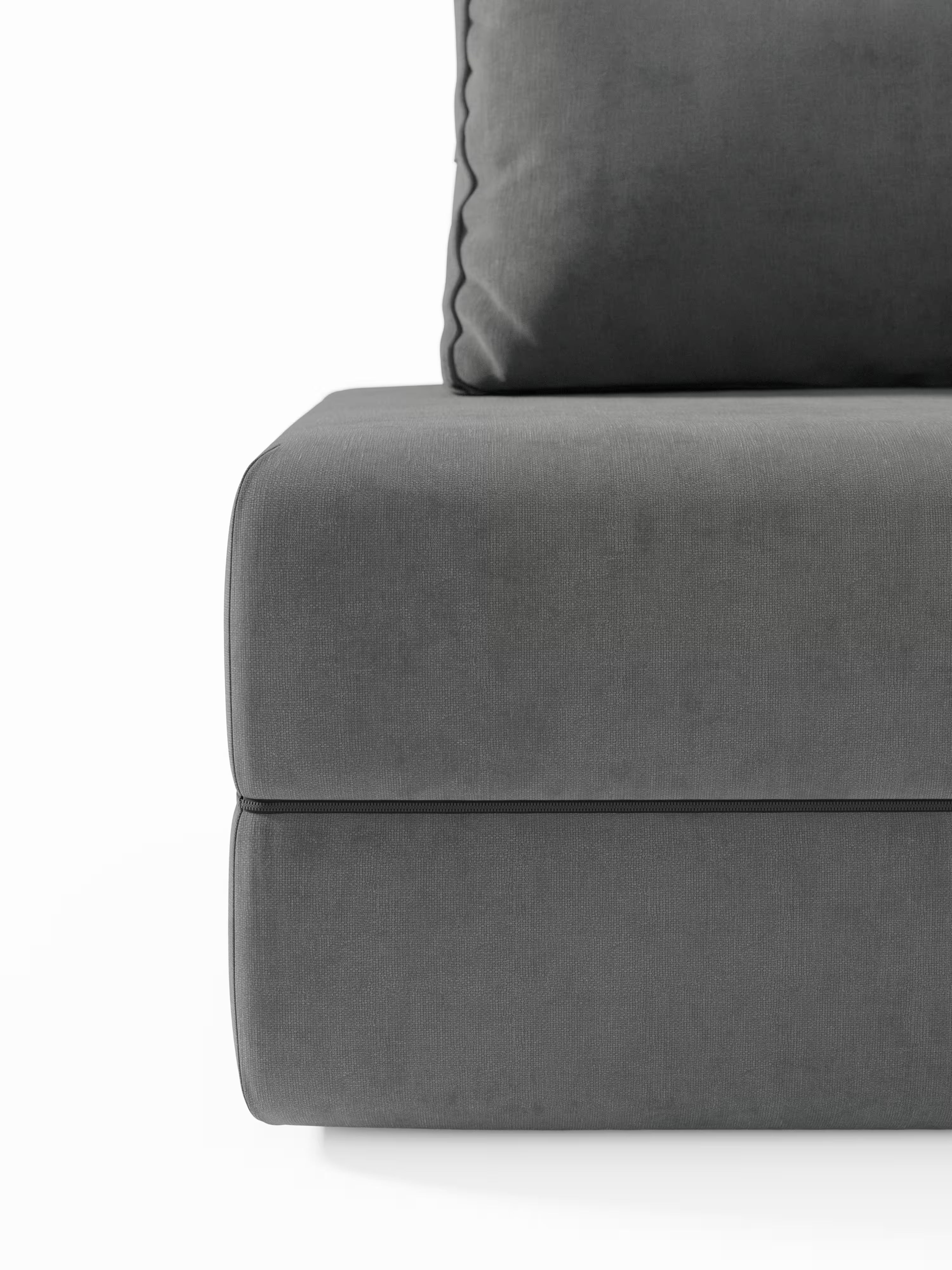 Rift Poltrona letto moderna in tessuto smacchiabile – materasso 22 cm con memory e schienale mobile