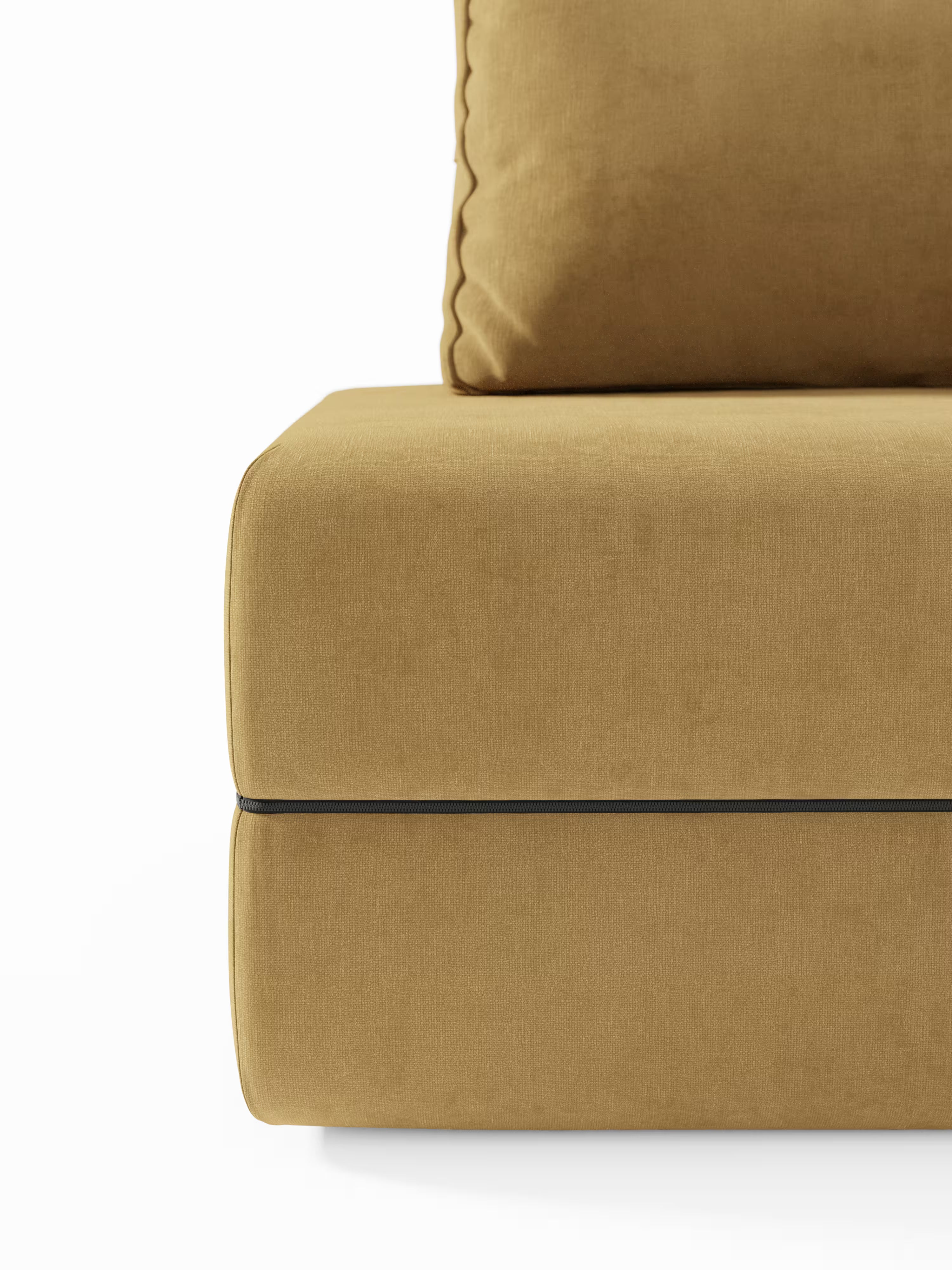 Rift Poltrona letto moderna in tessuto smacchiabile – materasso 22 cm con memory e schienale mobile