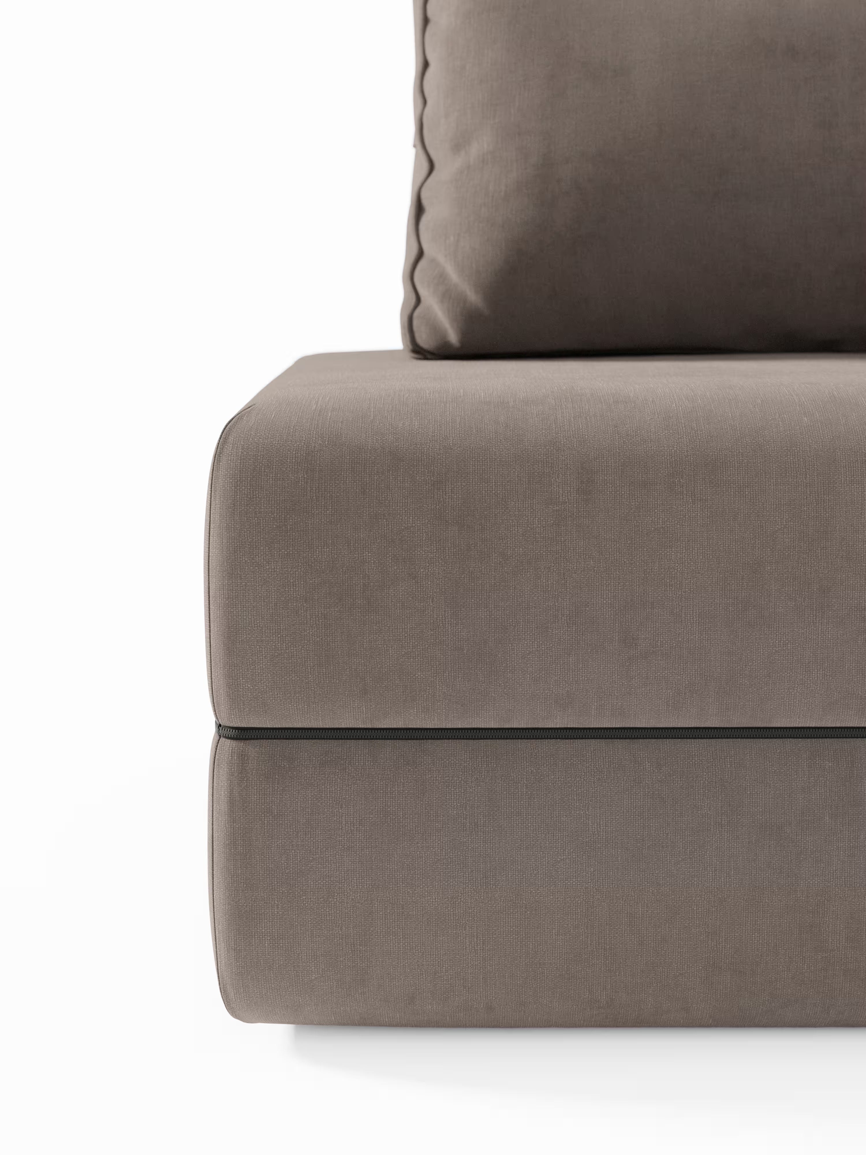 Rift Poltrona letto moderna in tessuto smacchiabile – materasso 22 cm con memory e schienale mobile
