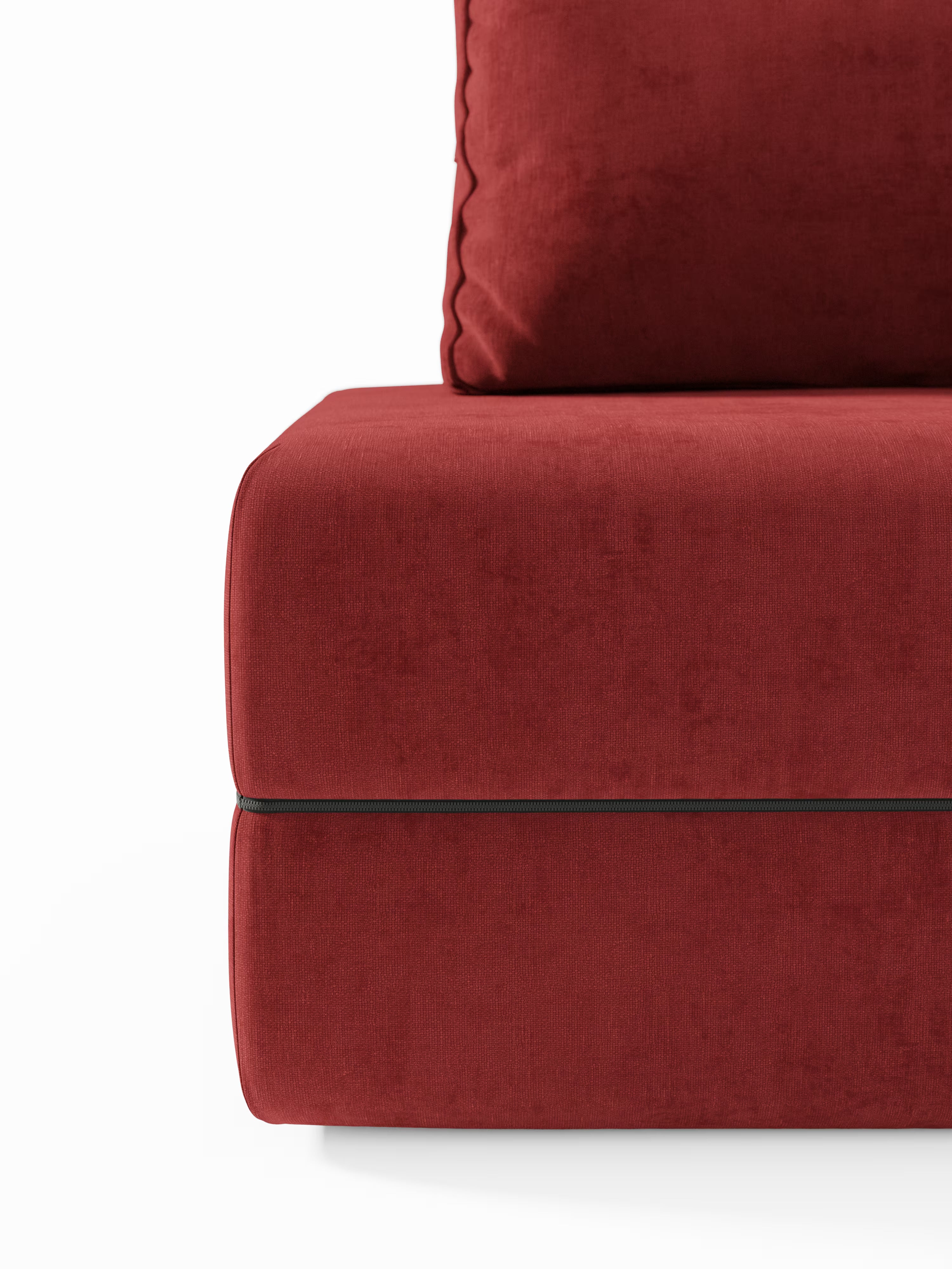 Rift Poltrona letto moderna in tessuto smacchiabile – materasso 22 cm con memory e schienale mobile