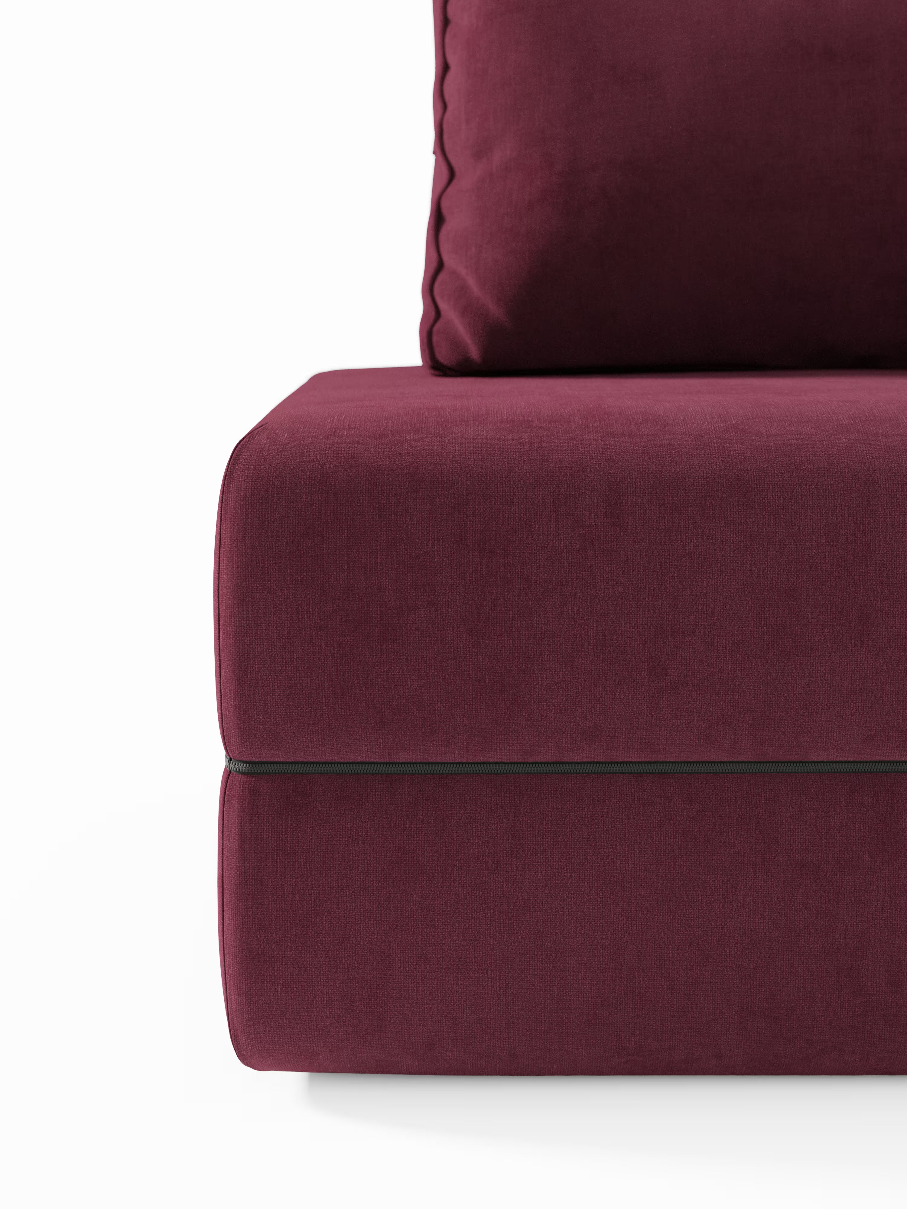 Rift Poltrona letto moderna in tessuto smacchiabile – materasso 22 cm con memory e schienale mobile