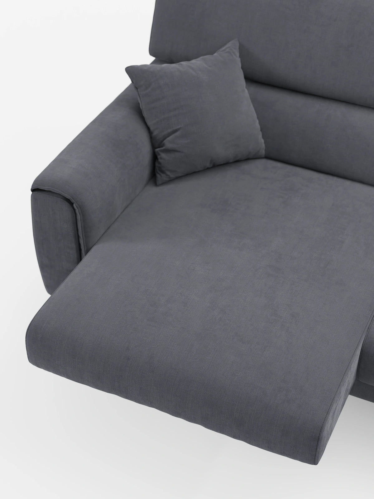 Caravaggio Sofa für 2 oder 3 Personen mit ausziehbaren Sitzen und verstellbaren Kopfstützen aus fleckenabweisendem Stoff