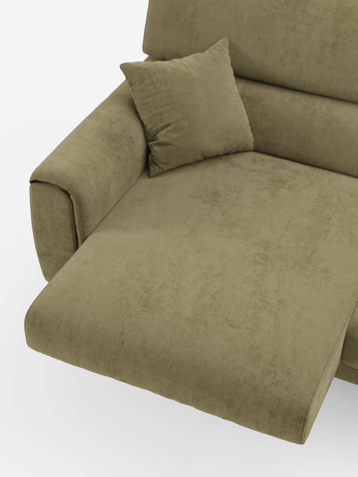 Caravaggio Sofa für 2 oder 3 Personen mit ausziehbaren Sitzen und verstellbaren Kopfstützen aus fleckenabweisendem Stoff
