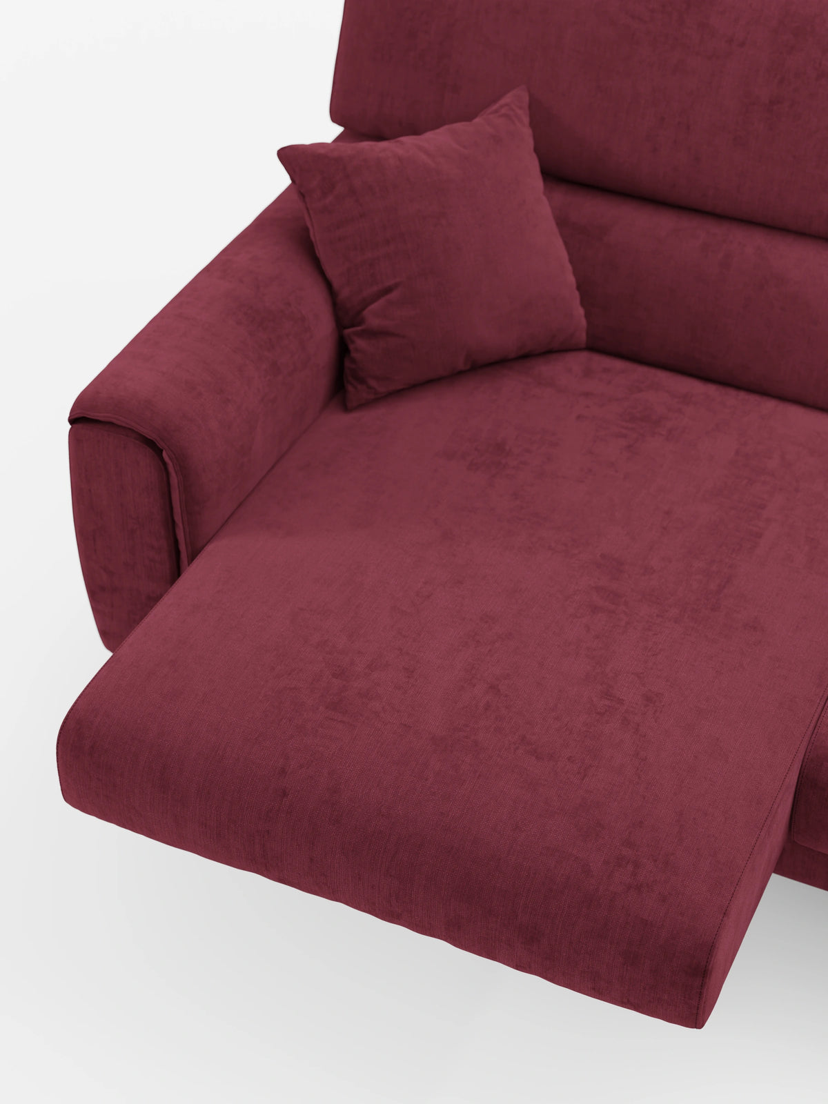 Caravaggio Sofa für 2 oder 3 Personen mit ausziehbaren Sitzen und verstellbaren Kopfstützen aus fleckenabweisendem Stoff