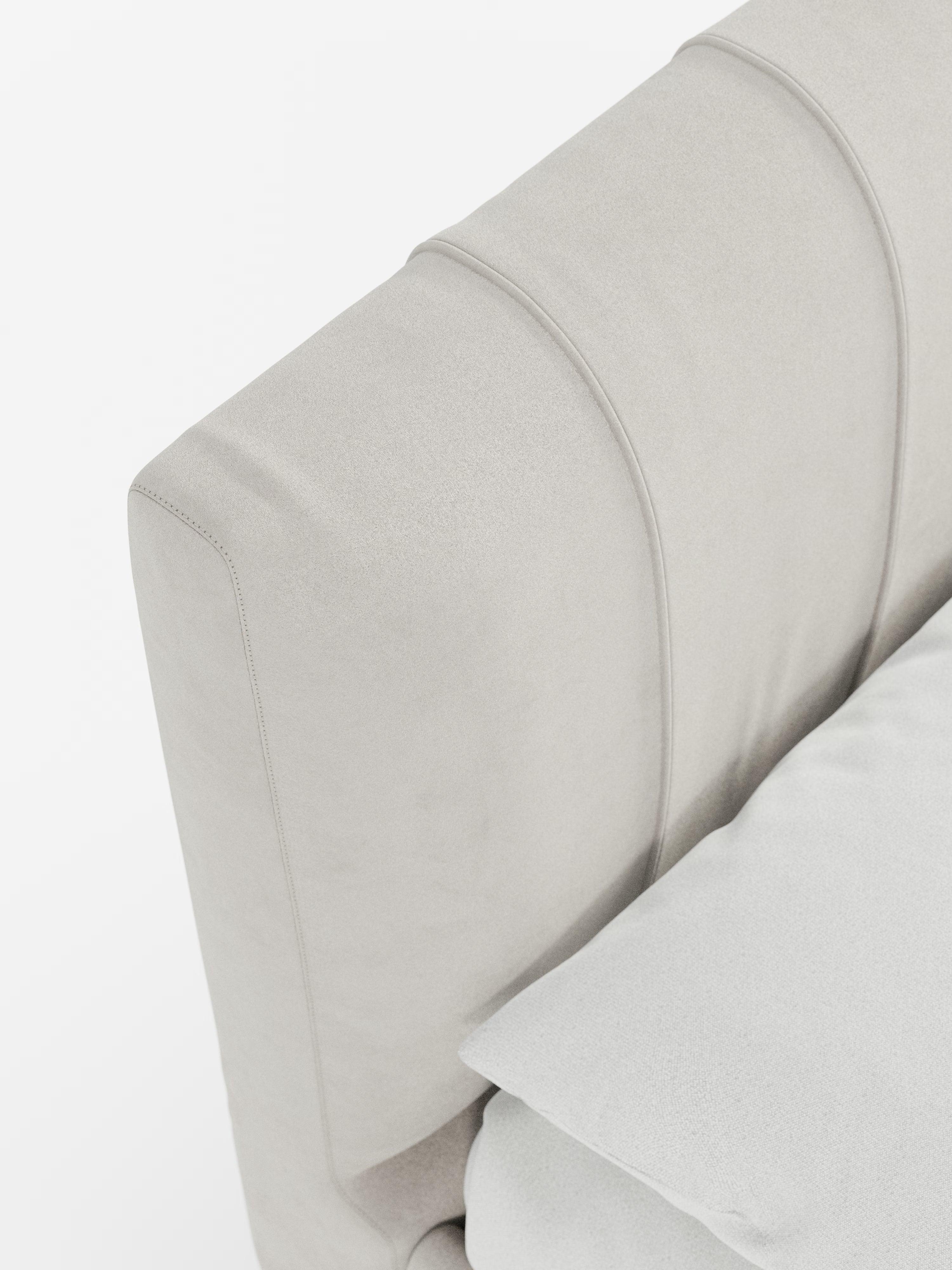 Bogart Modern double storage bed in stain-resistant microfiber, removable cover, and spacious compartment