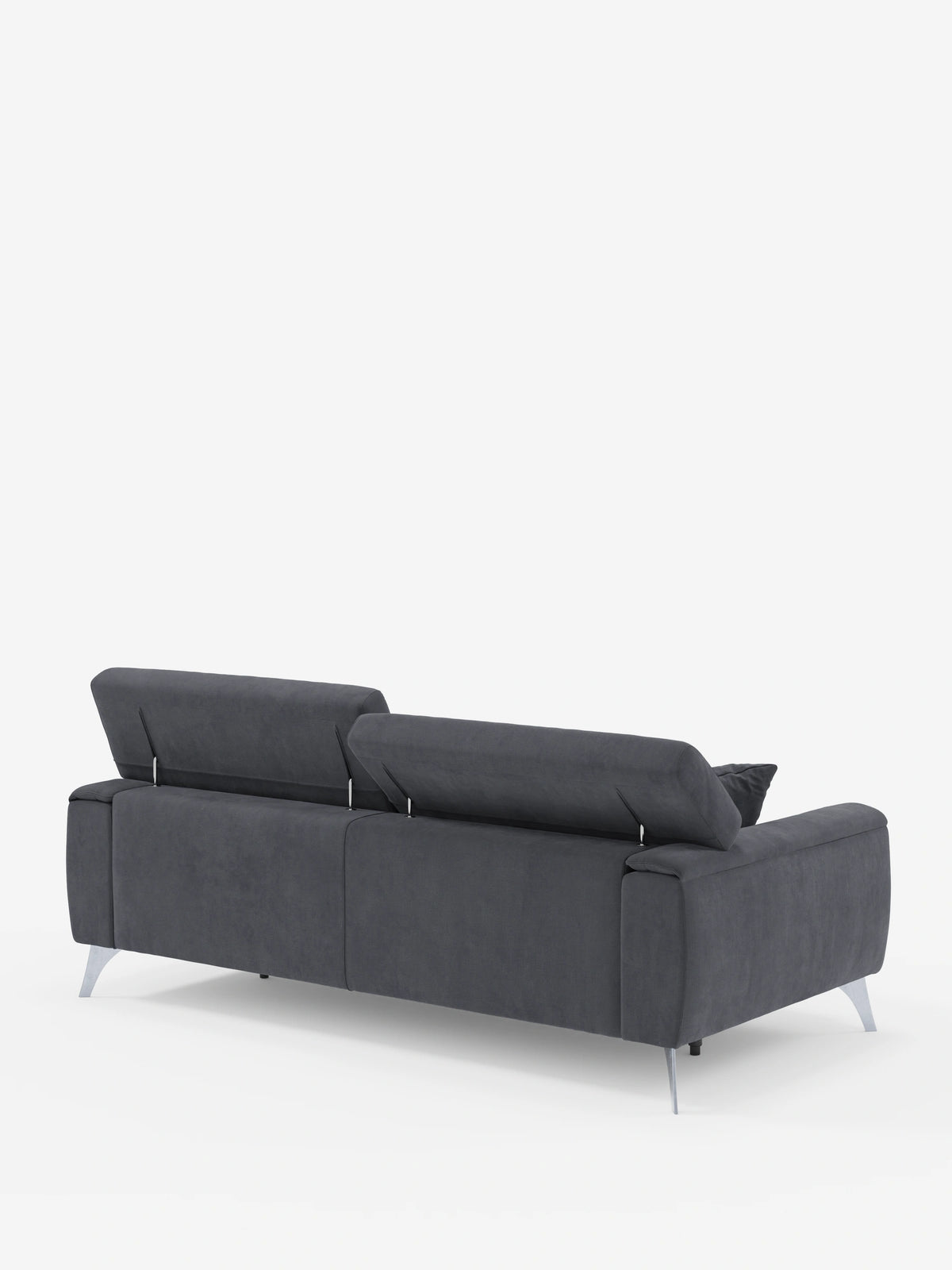 Caravaggio Sofa für 2 oder 3 Personen mit ausziehbaren Sitzen und verstellbaren Kopfstützen aus fleckenabweisendem Stoff